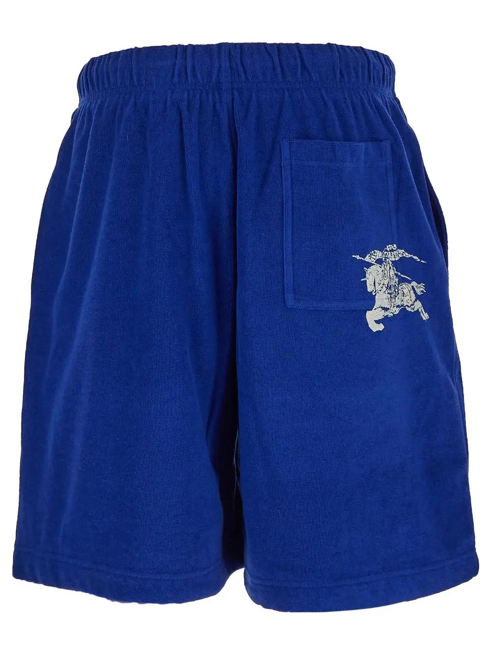 Shop Burberry Logo Short In Azure