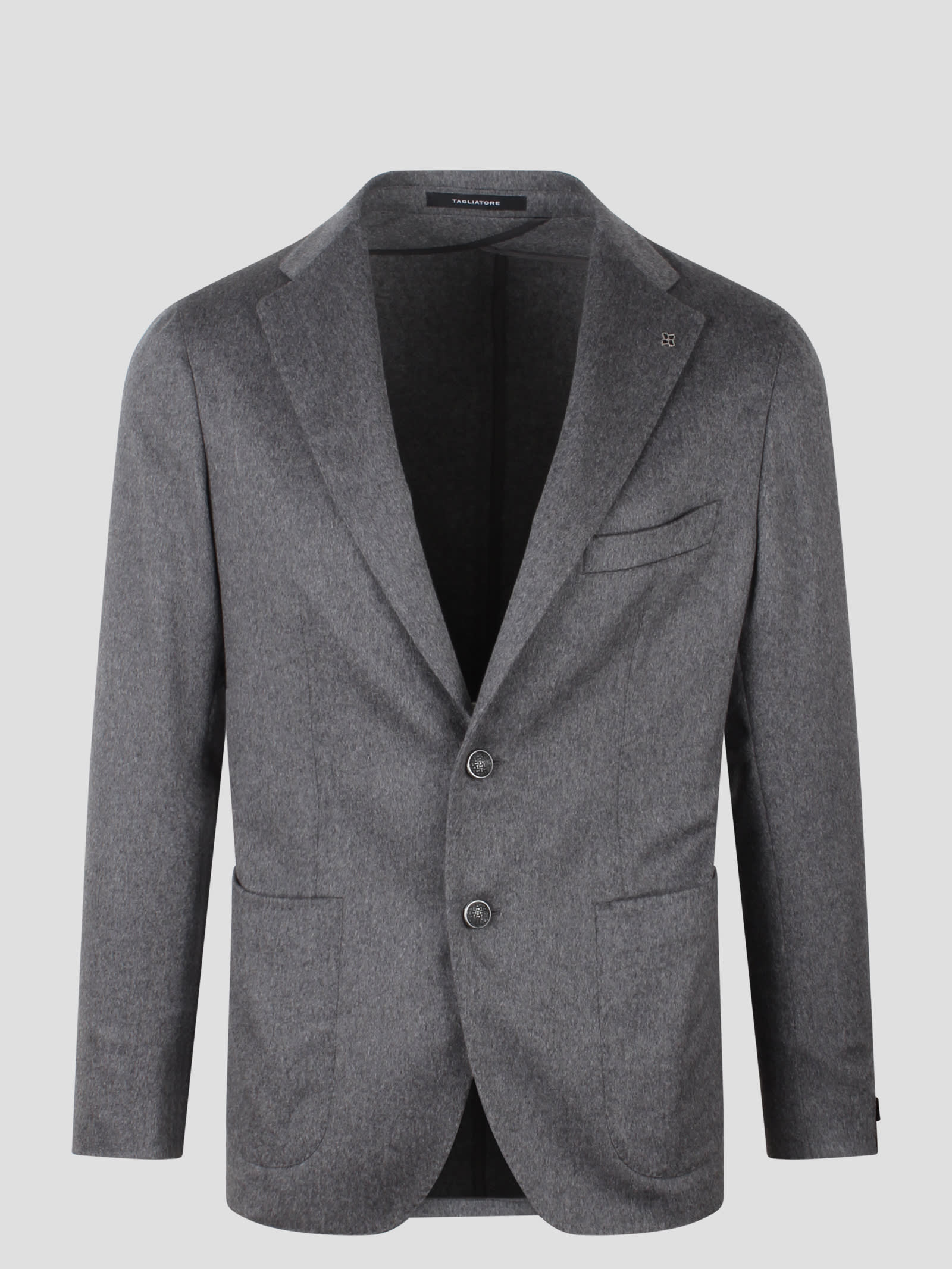 Shop Tagliatore Montecarlo Single Breasted Jacket In Grey