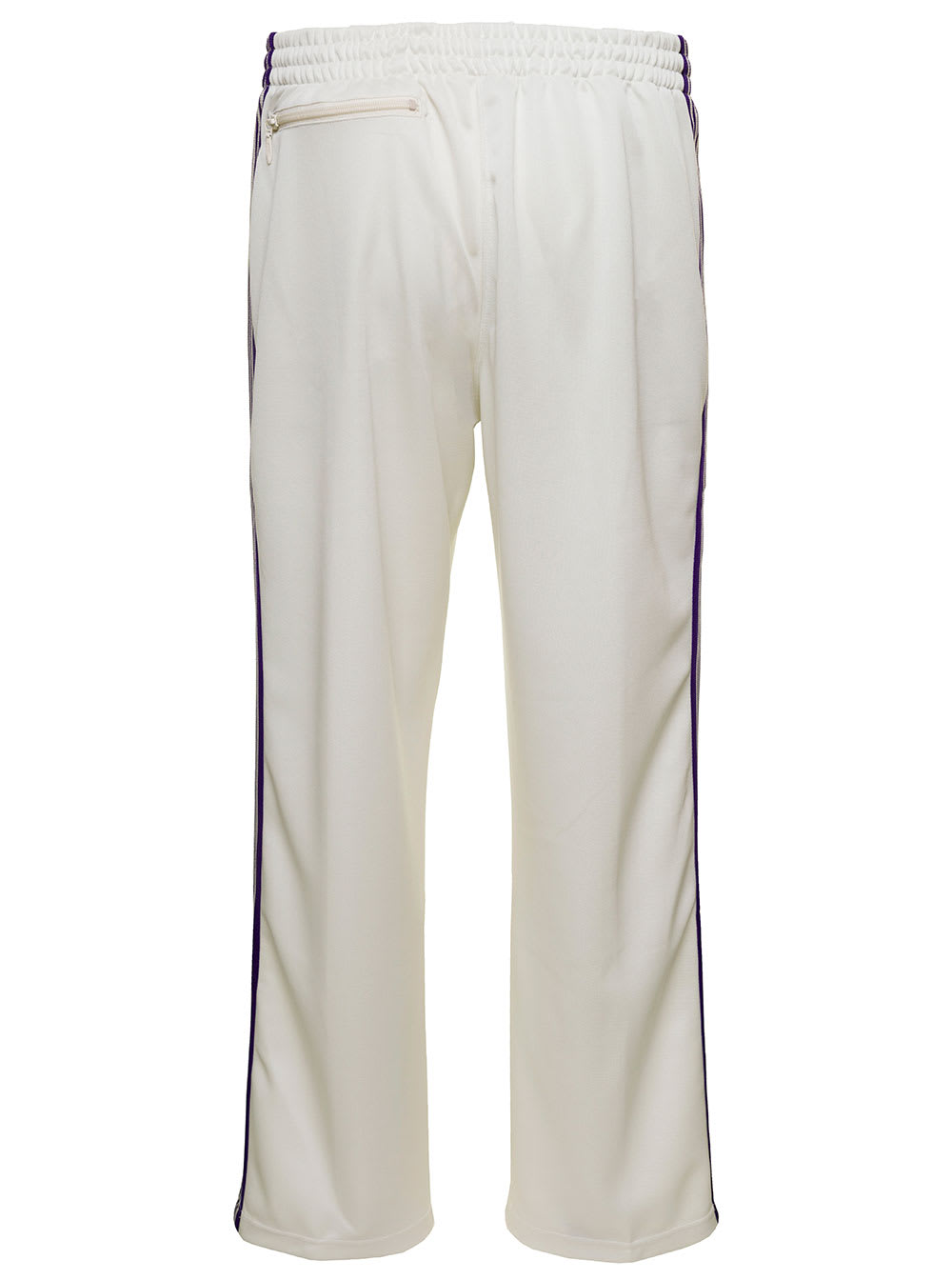 Track Pant - Poly Smooth In White