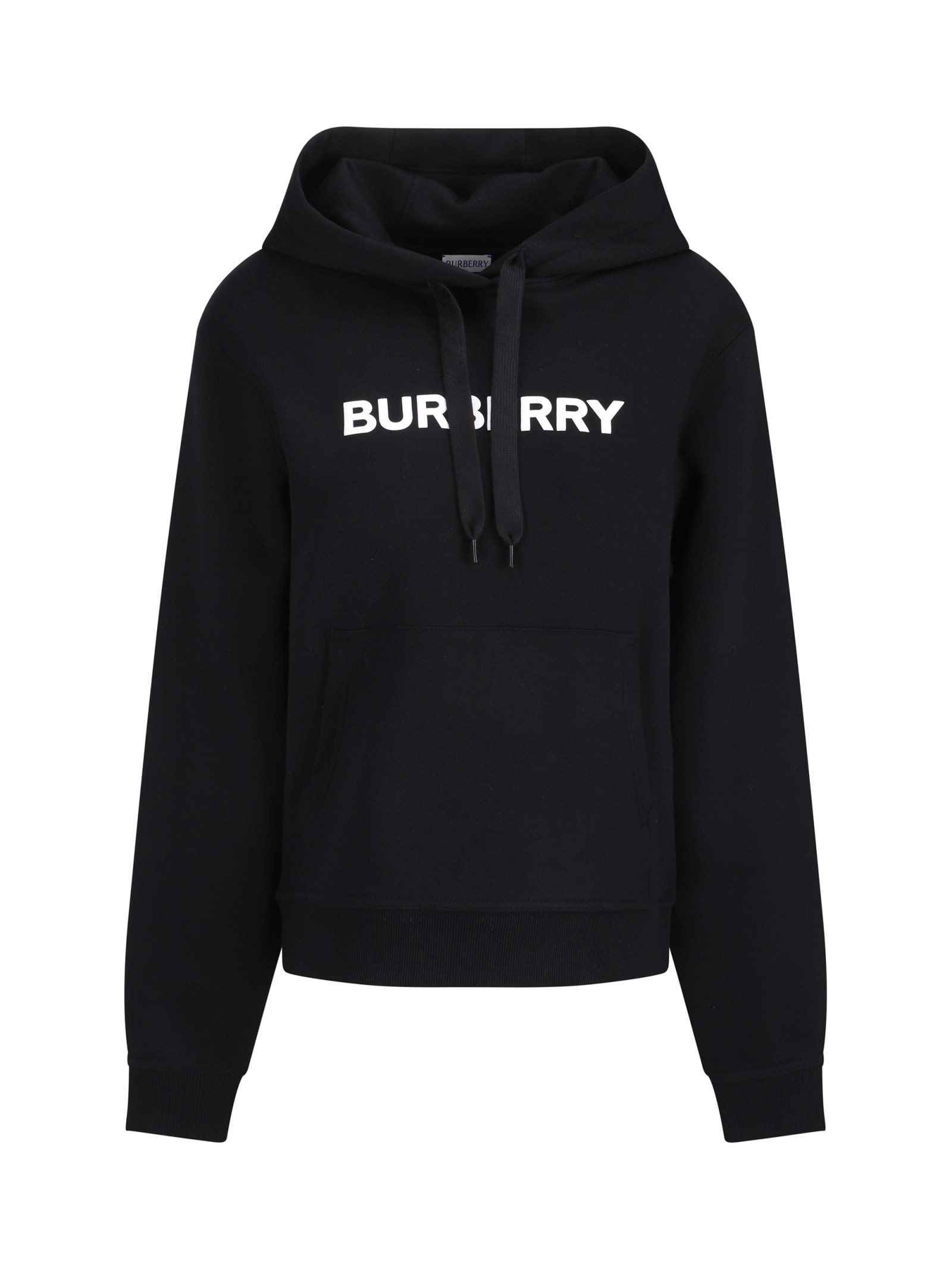 Shop Burberry Hoodie In Black