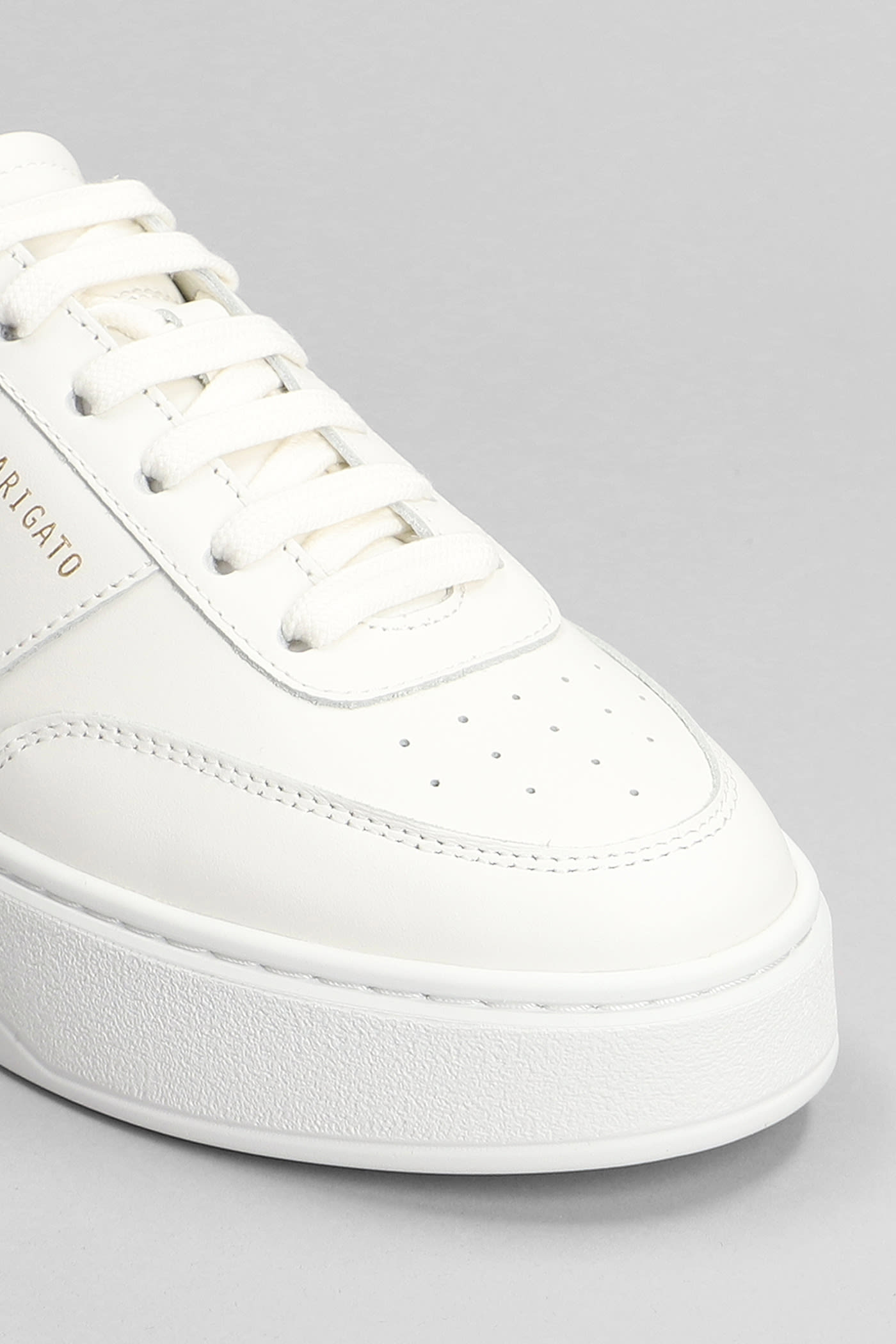 Shop Axel Arigato Orbit Vintage Sneakers In White Leather