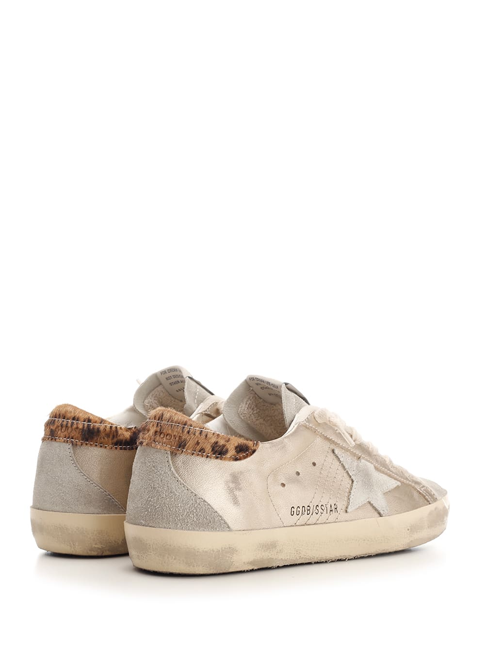 Shop Golden Goose Super Star Sneakers In Platin Ice Beige