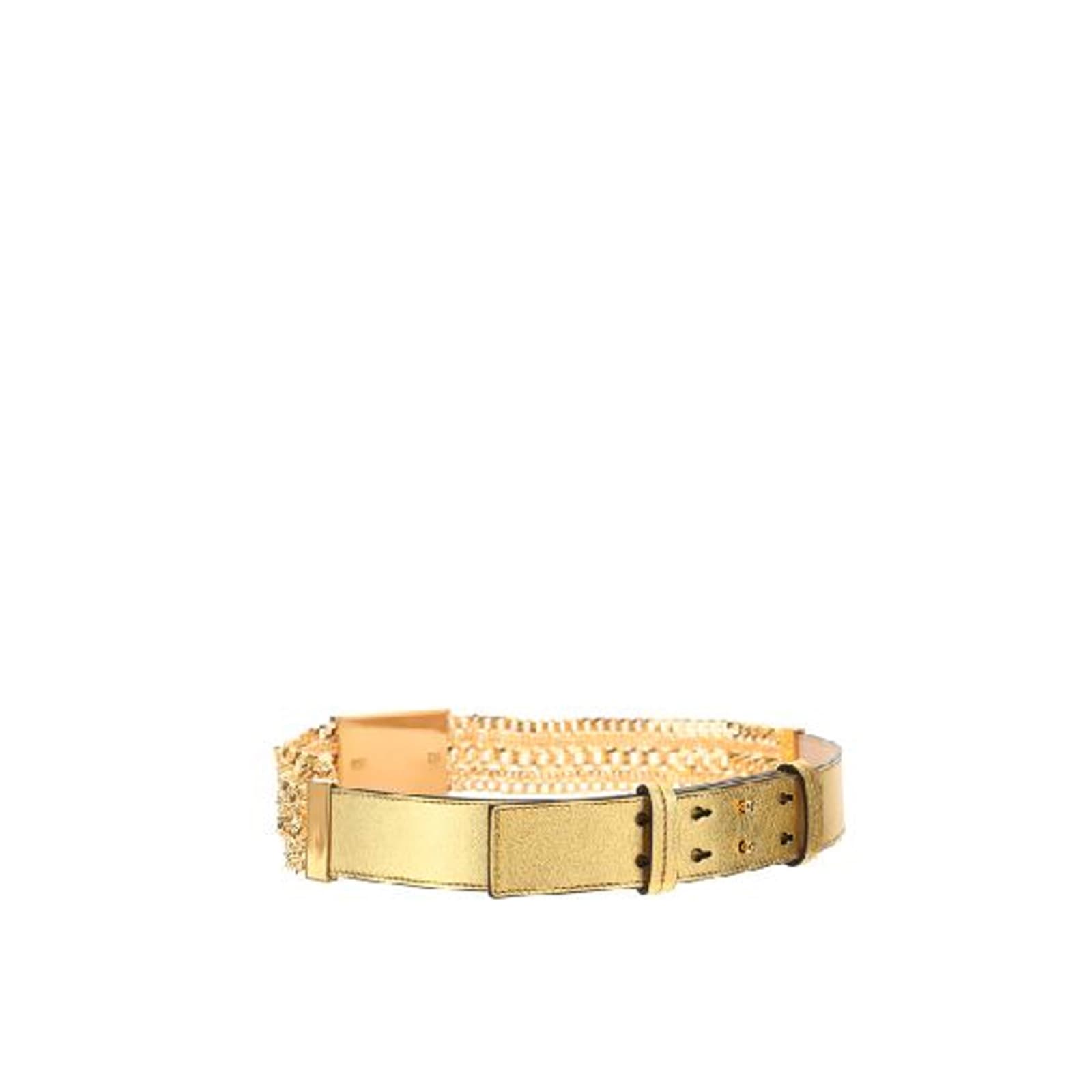 Shop Tom Ford Logo Buckle Leather Belt In Gold