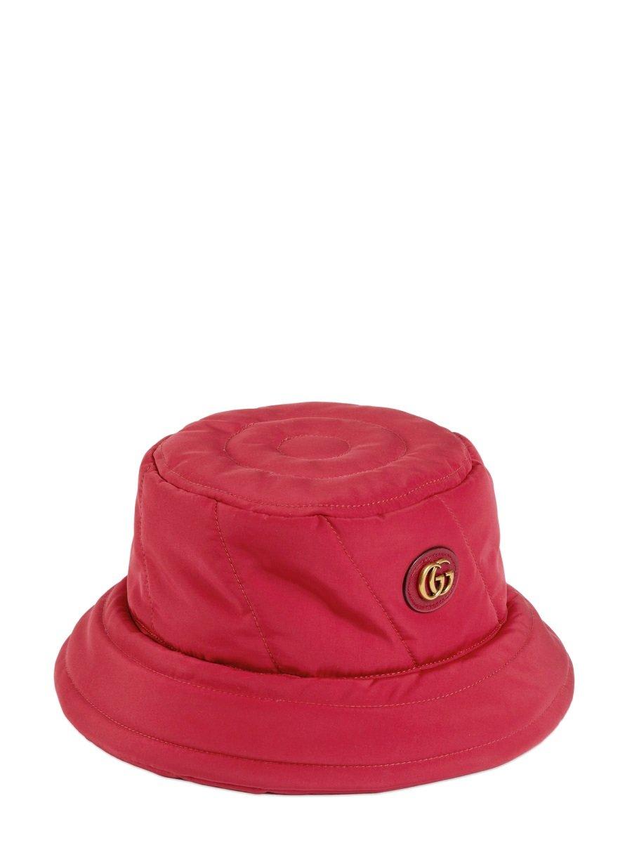 Gucci Quilted Wide Brim Bucket Hat In Pink