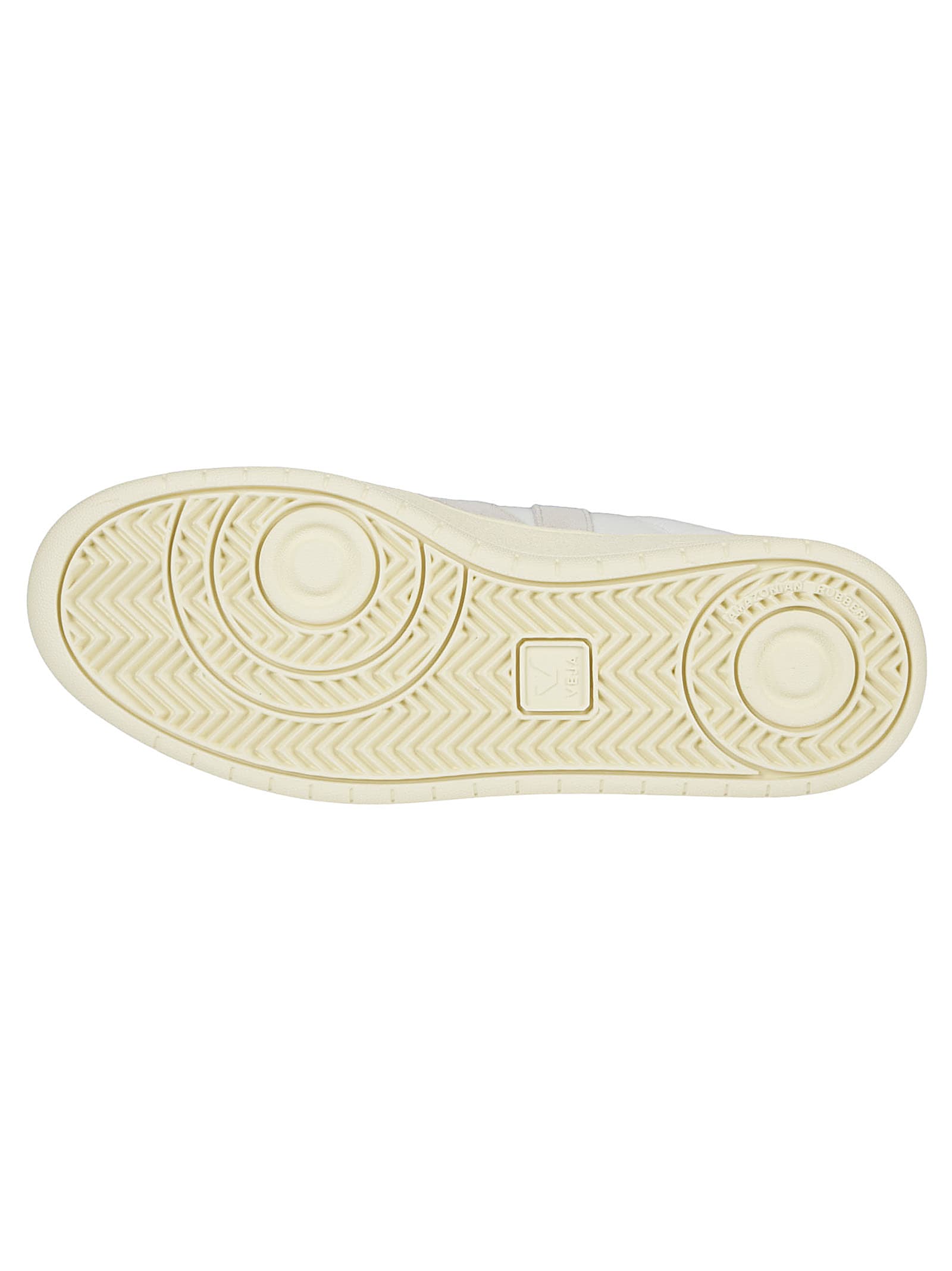 Veja V-90 O. T. Leather Sneakers In White