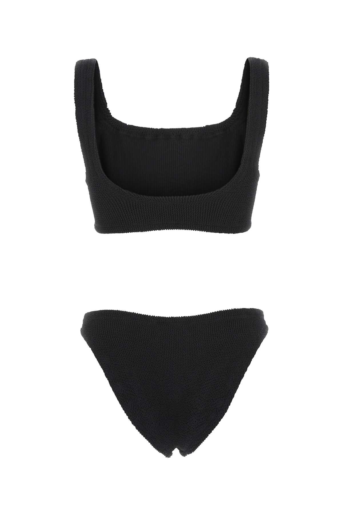 Shop Hunza G Black Stretch Nylon Bikini