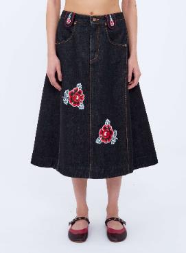 Abi Denim Miid Skirt