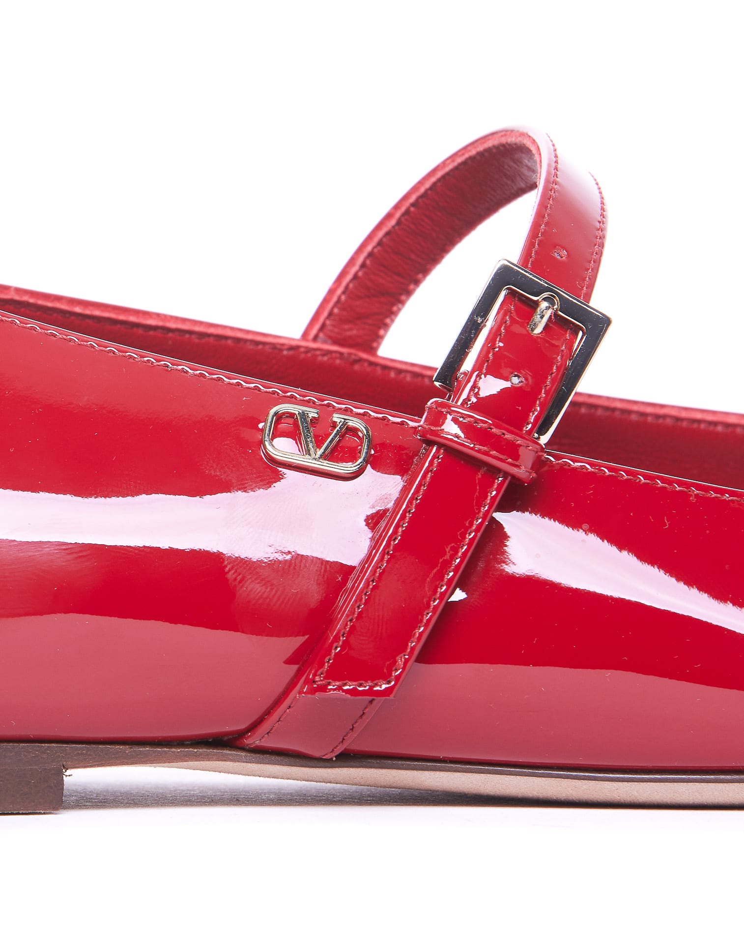 Shop Valentino Romance Ballets In Red