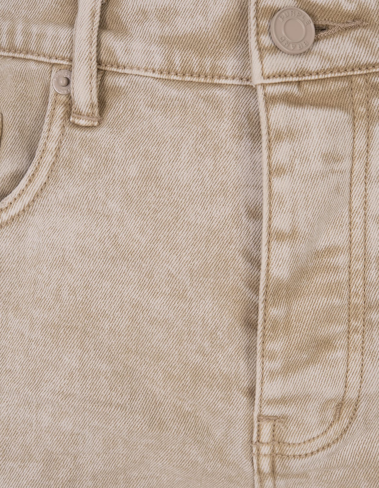 Shop Purple Brand P001 Skinny Khaki Jeans In Beige In Brown