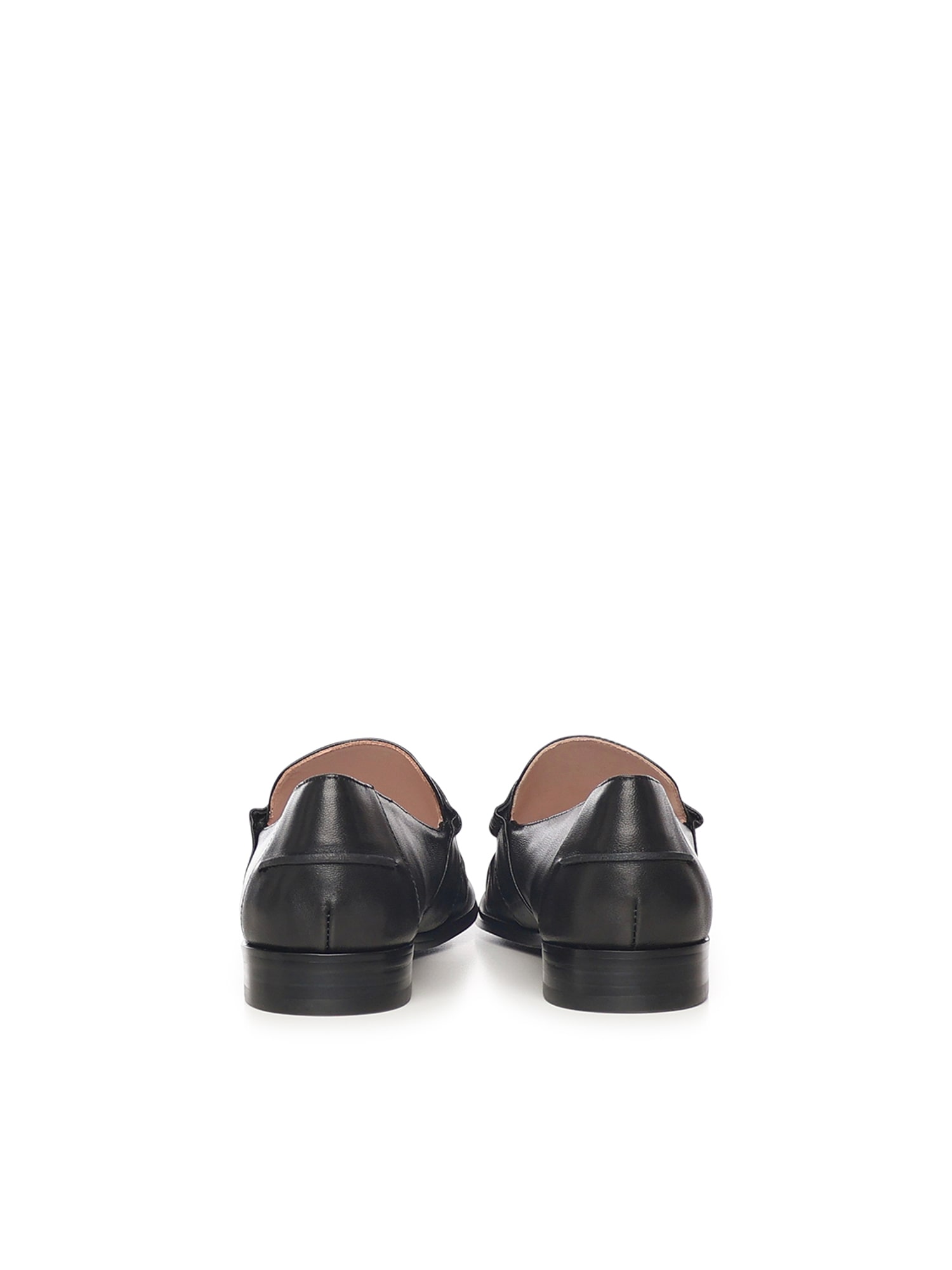 Coccinelle C-penny Leather Loafers In Black