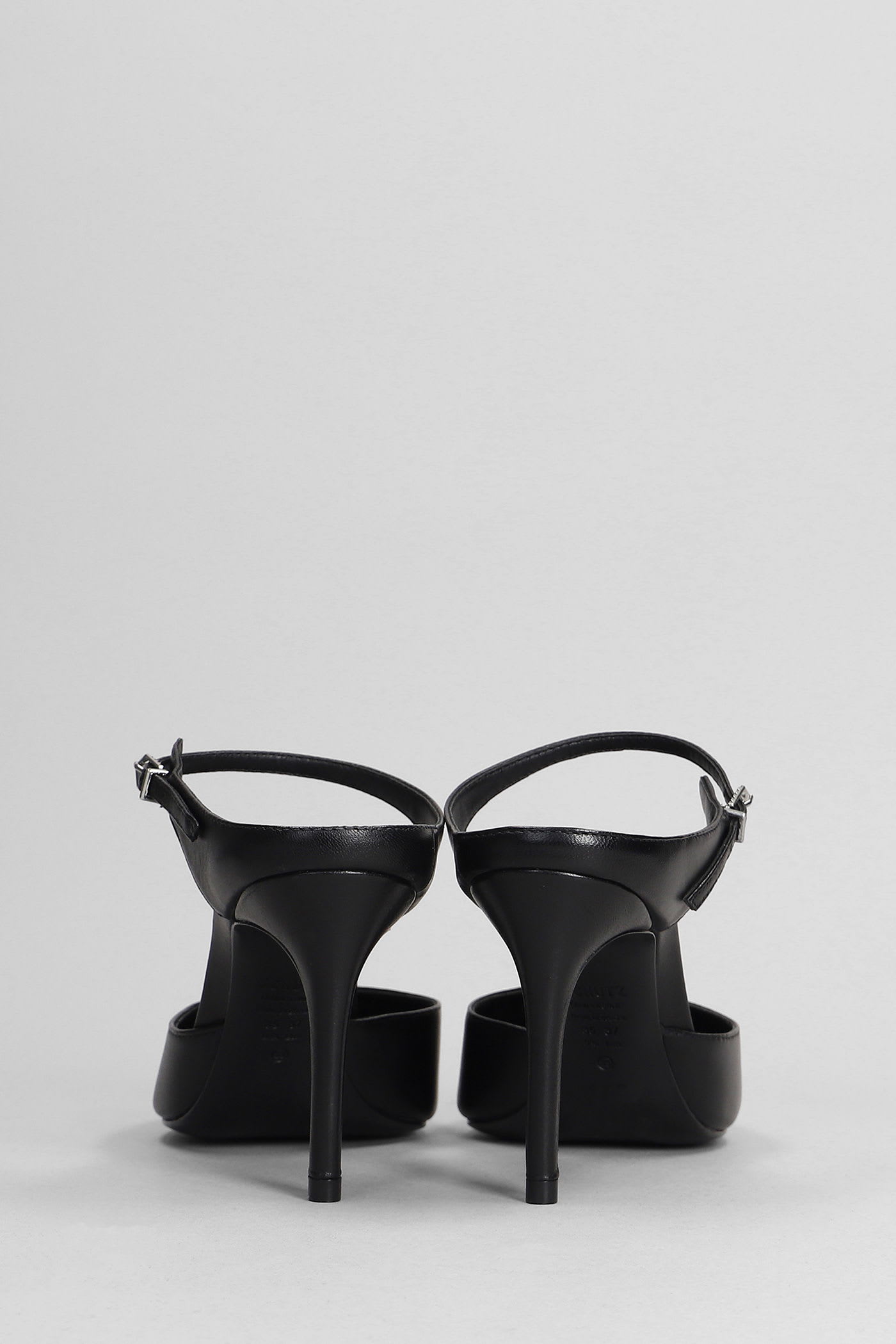 SCHUTZ LAURA MULE SLIPPER-MULE IN BLACK LEATHER