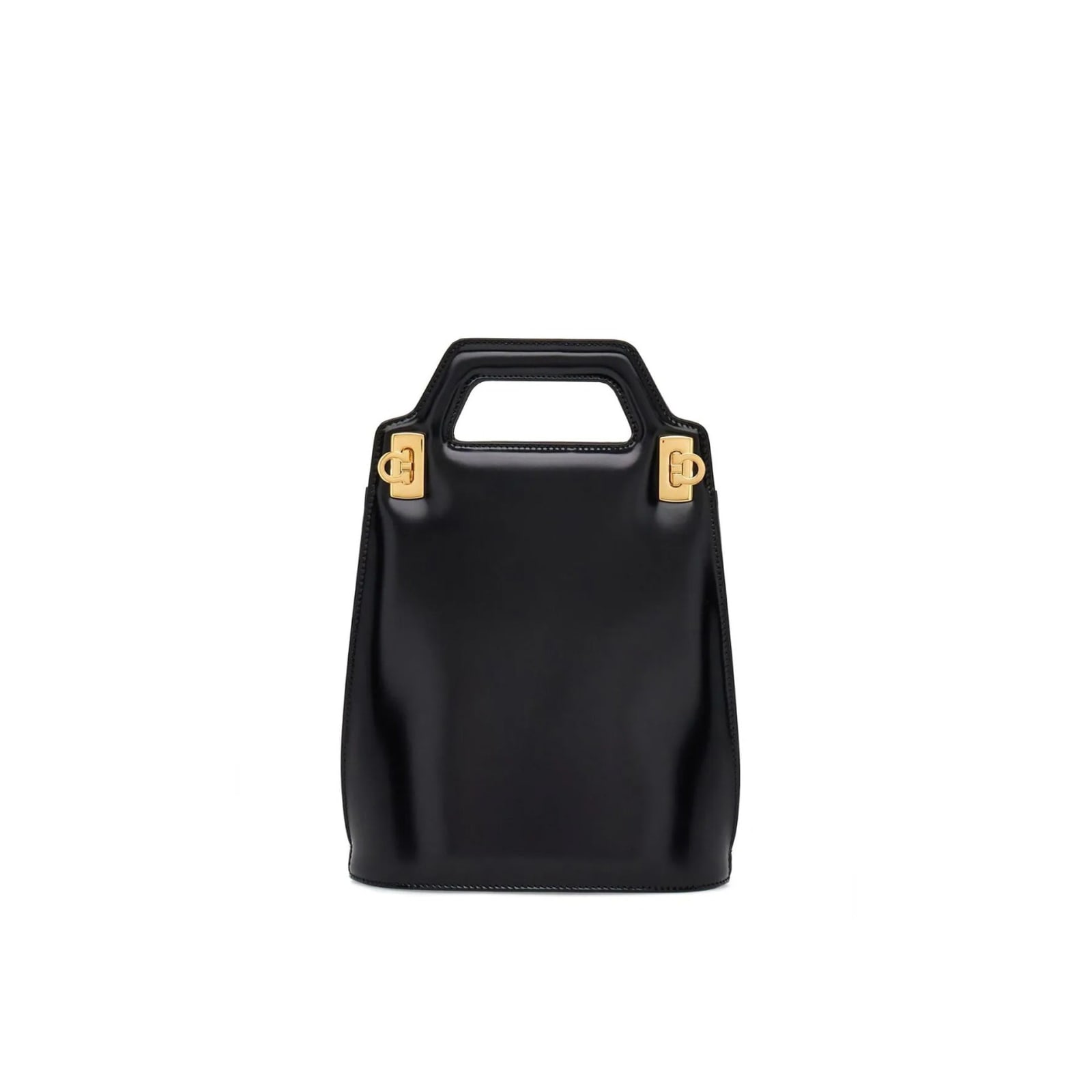 Shop Ferragamo Wanda Mini Bag In Black