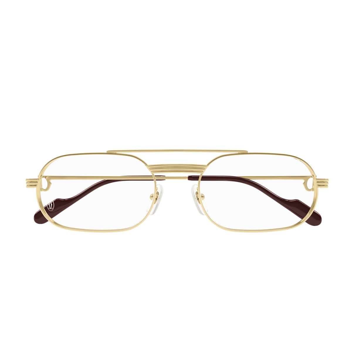 Shop Cartier Ct0410o 001 Glasses In Oro