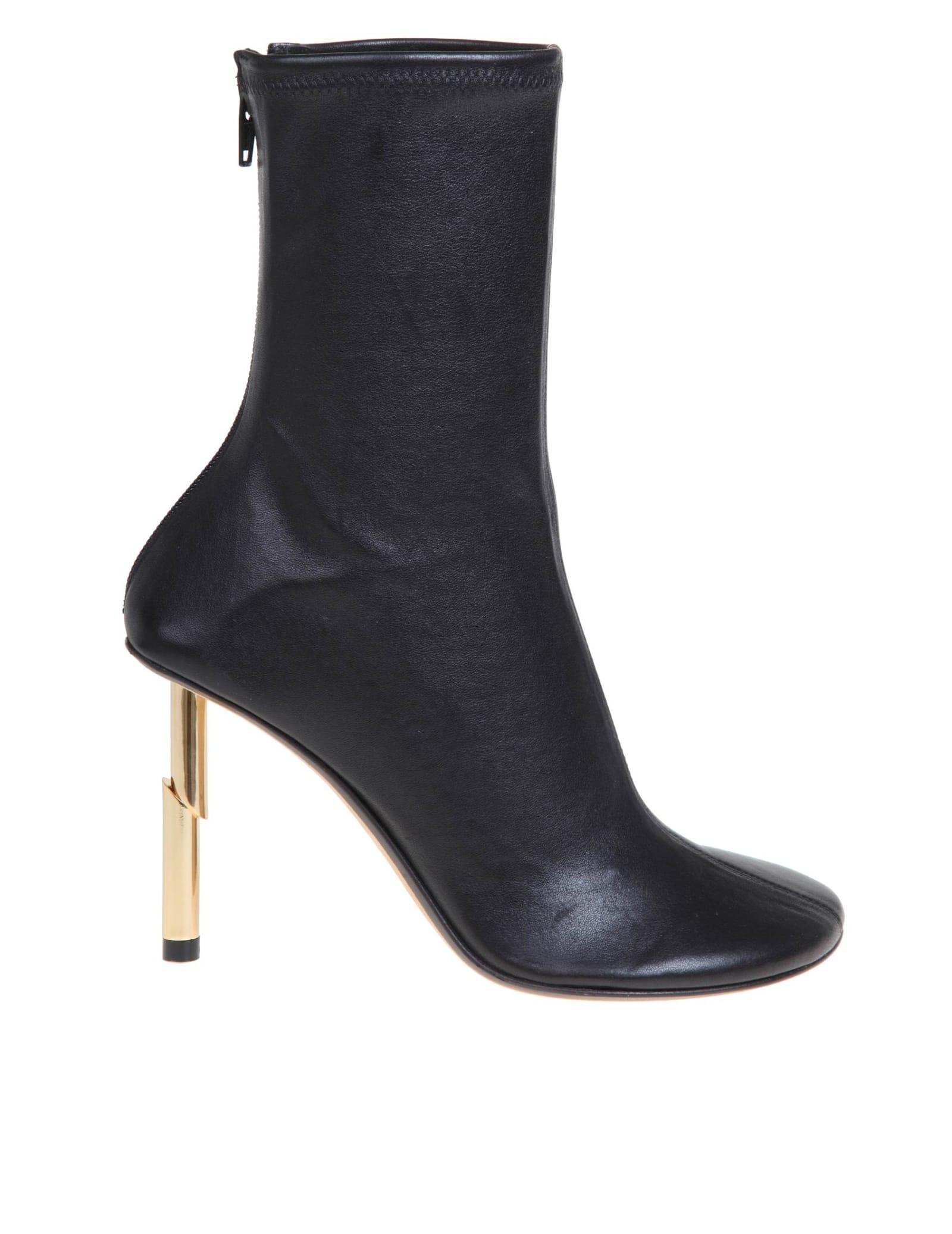 LANVIN BOOTS IN LEATHER COLOR BLACK