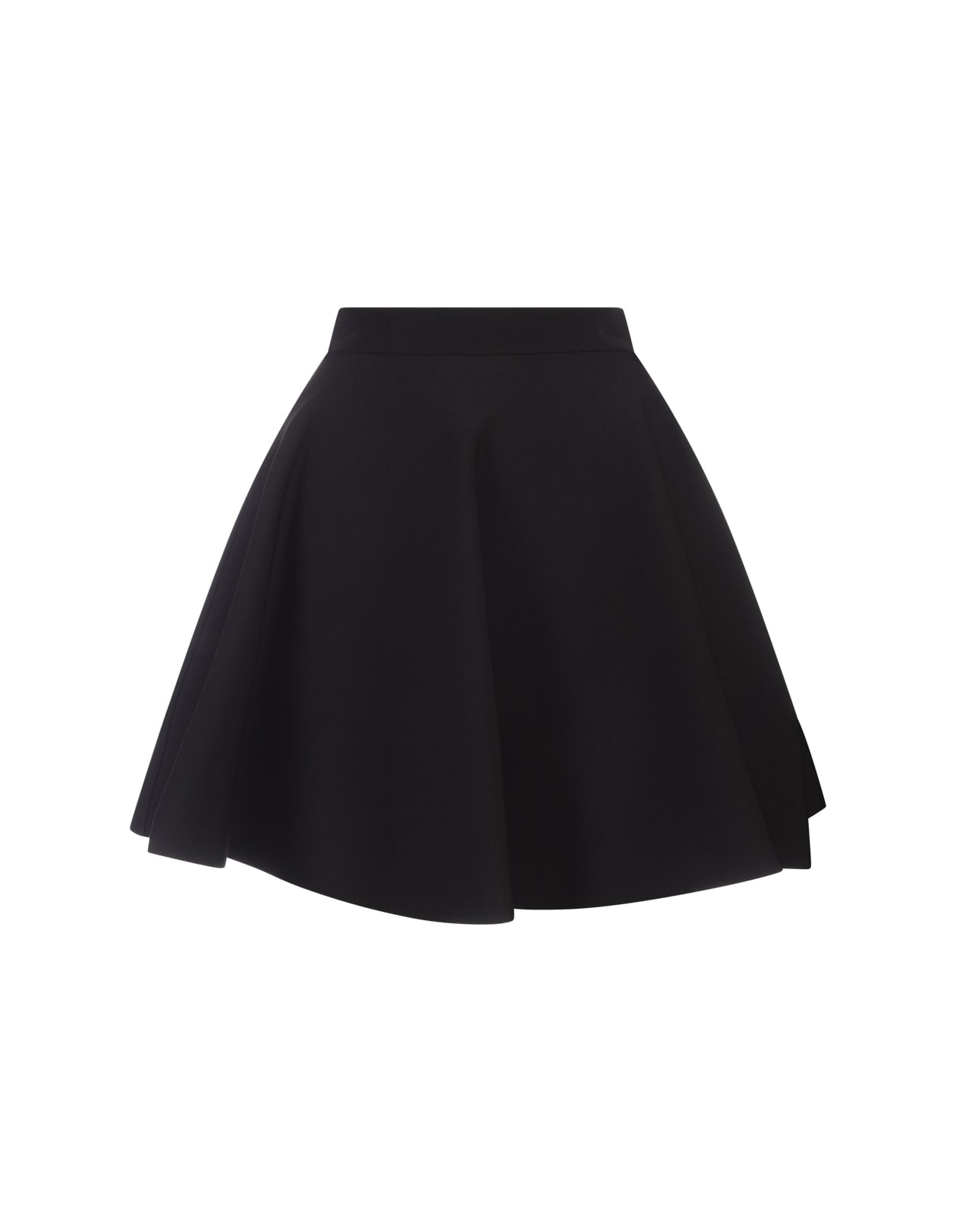 Shop Alexander Mcqueen Black Short Flared Skirt