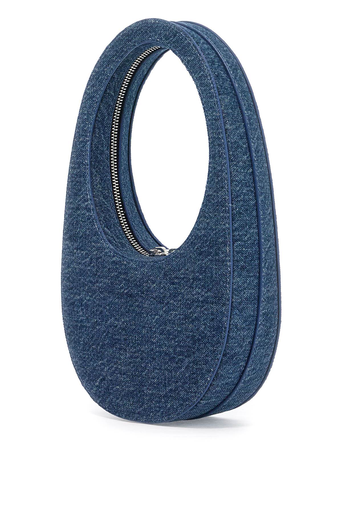 Shop Coperni Swipe Mini Hobo Bag In Blue (blue)