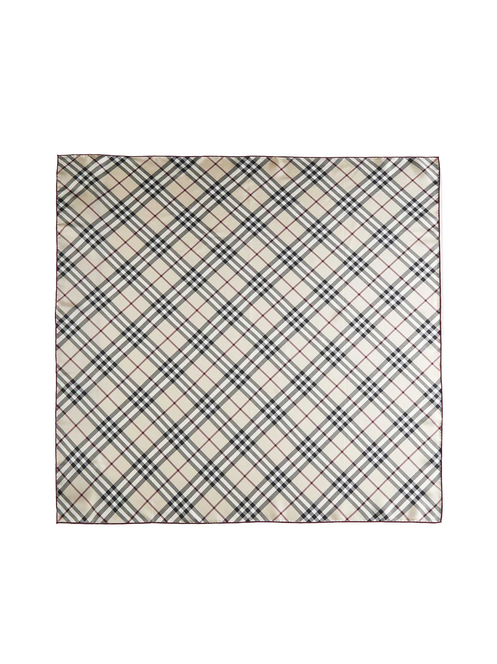 Shop Burberry Scarf In Stone