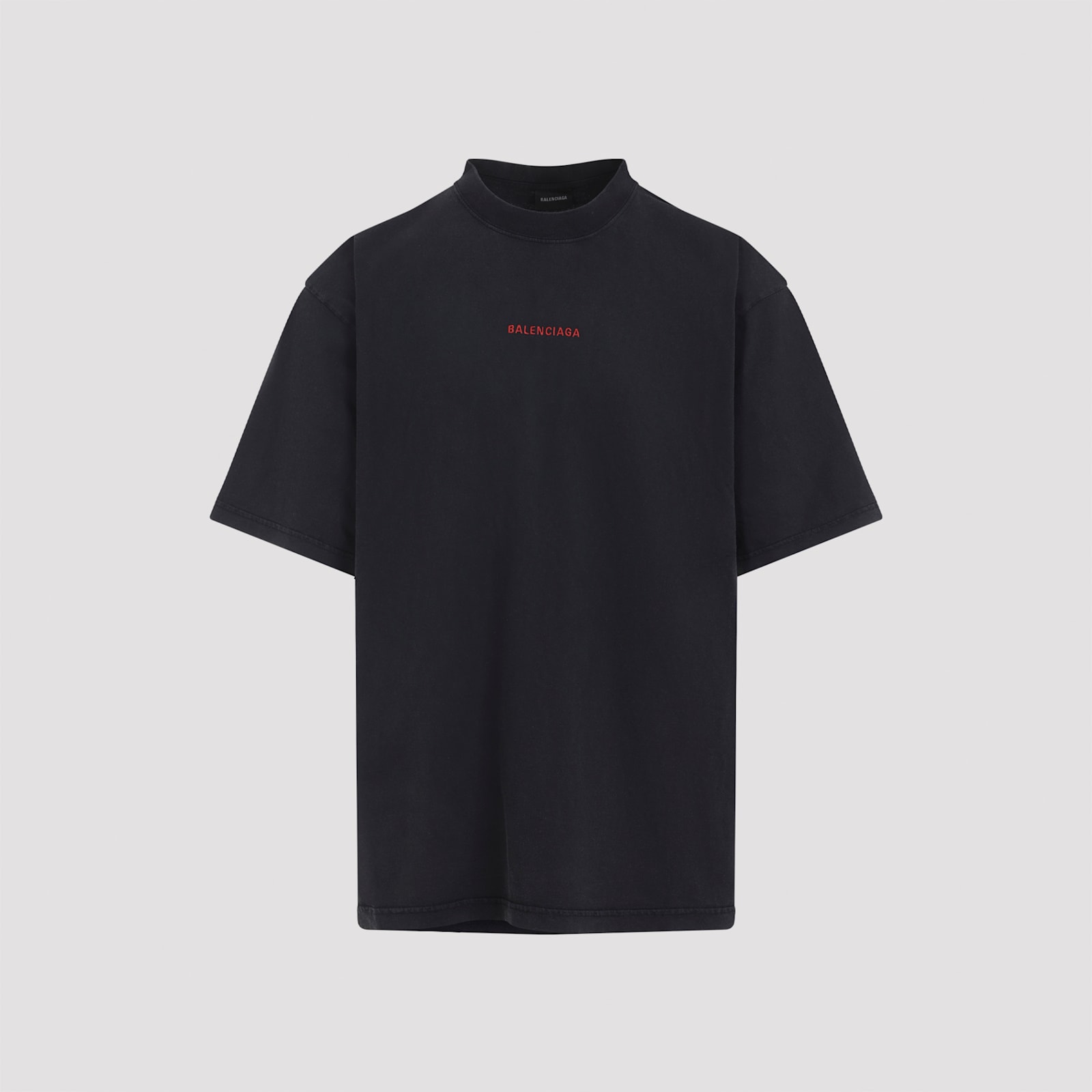 Balenciaga Logo Lettering Crewneck T-shirt