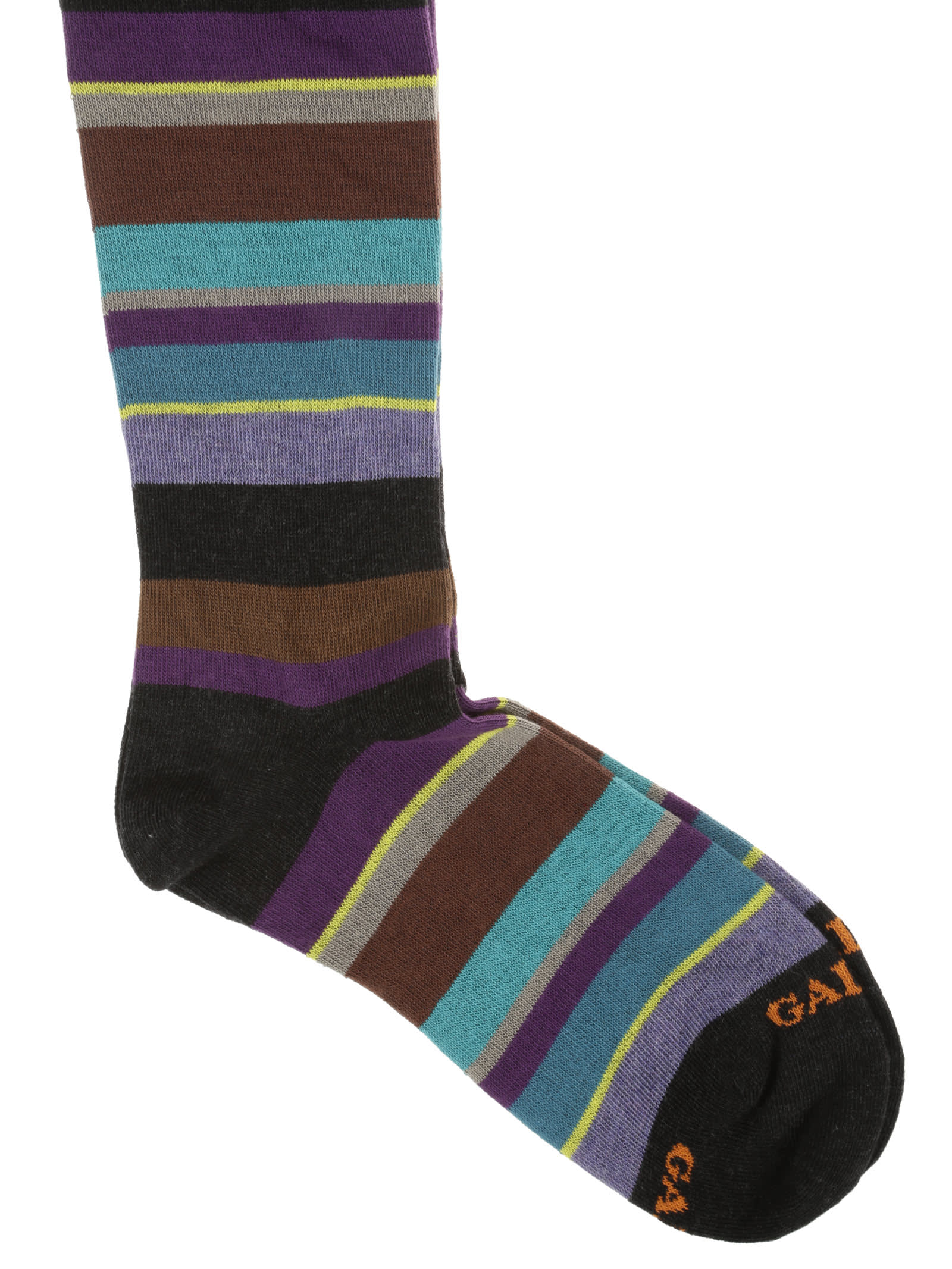 Shop Gallo Socks In Antracite Limoncello