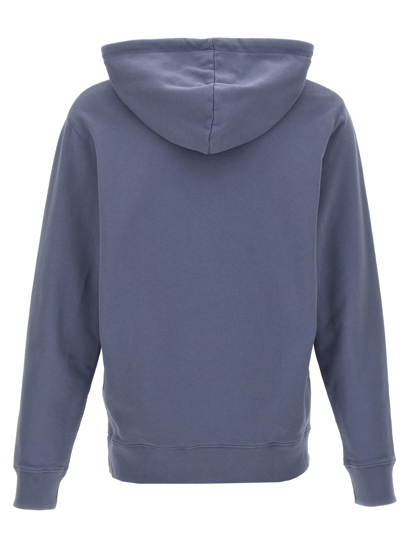 Shop Maison Kitsuné Fox Head Hoodie In Light Blue