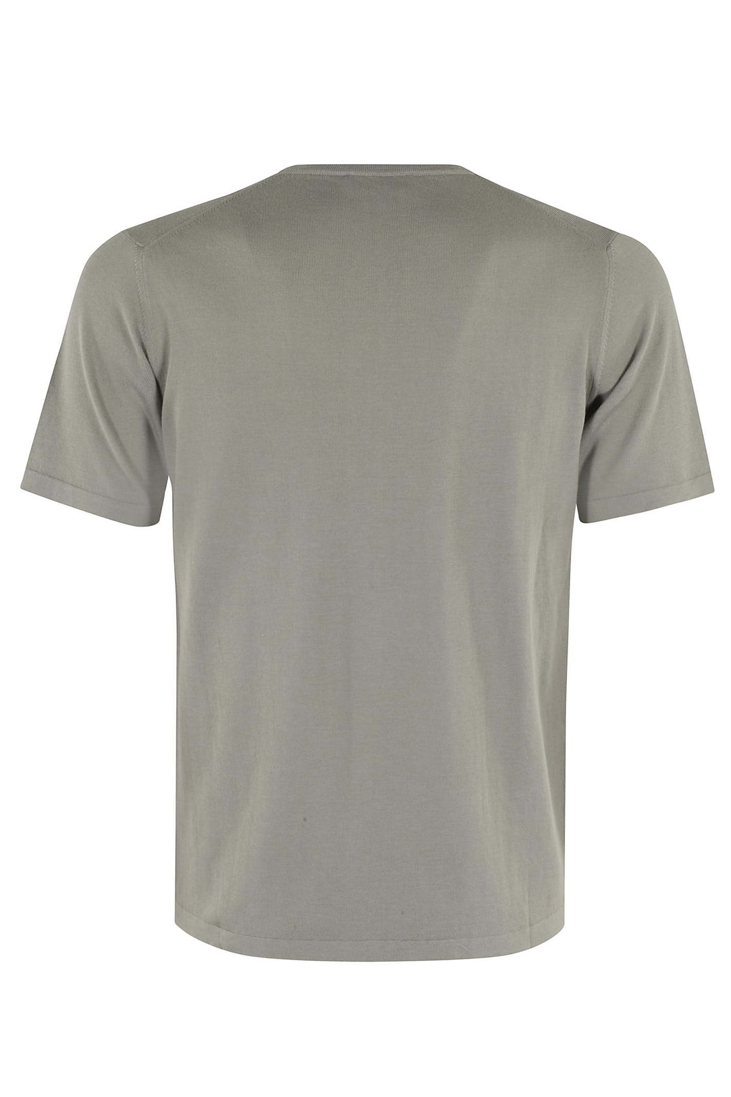 Roberto Collina Round Neck Short Sleeve T-shirt In Army