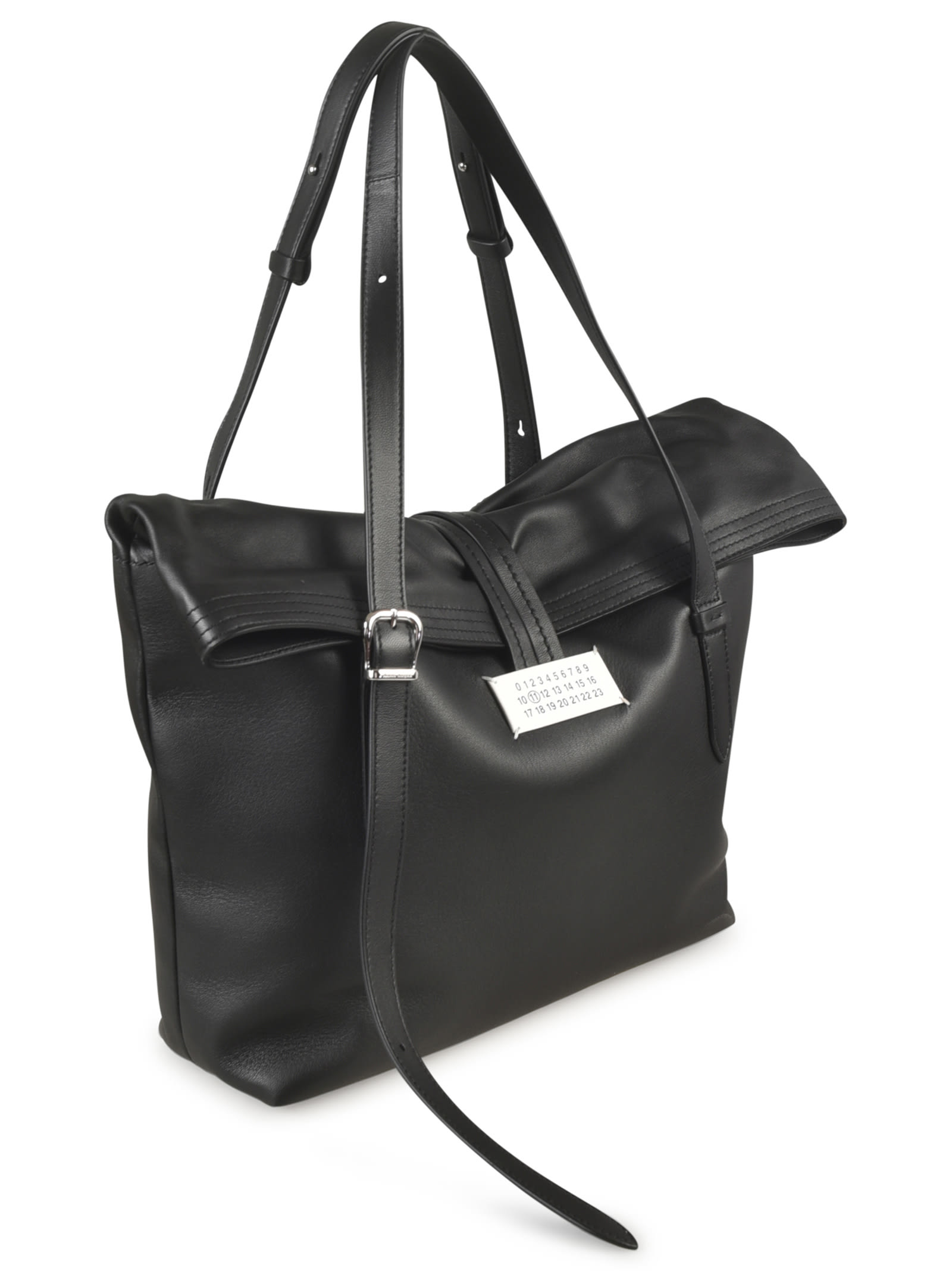 Shop Maison Margiela Morbida Shopper Bag In Black