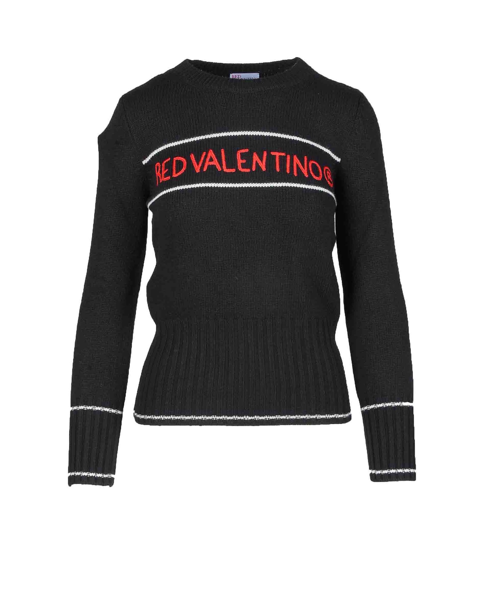 RED Valentino Womens Black Sweater
