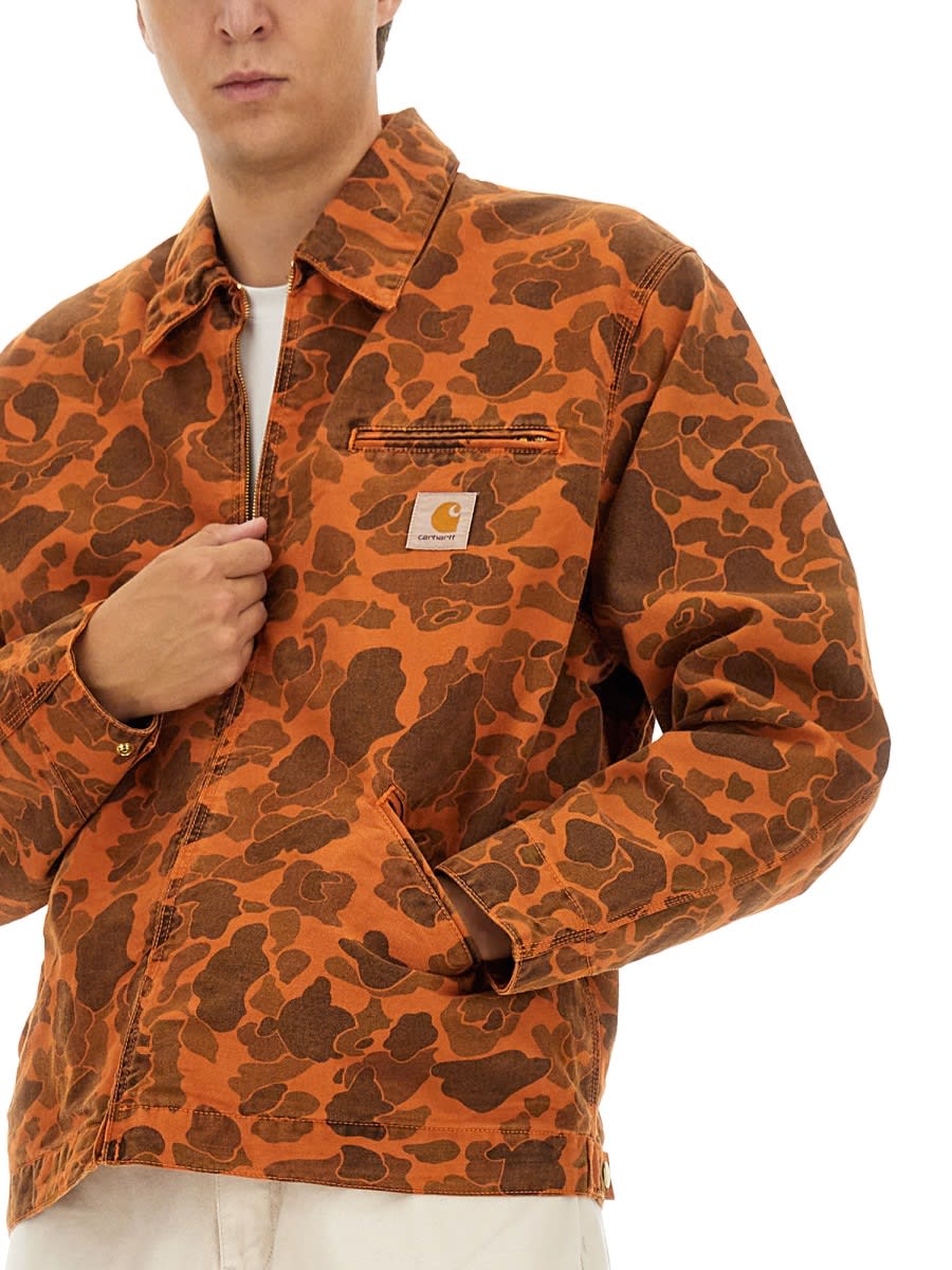 Shop Carhartt Detroit Jacket In Multicolour