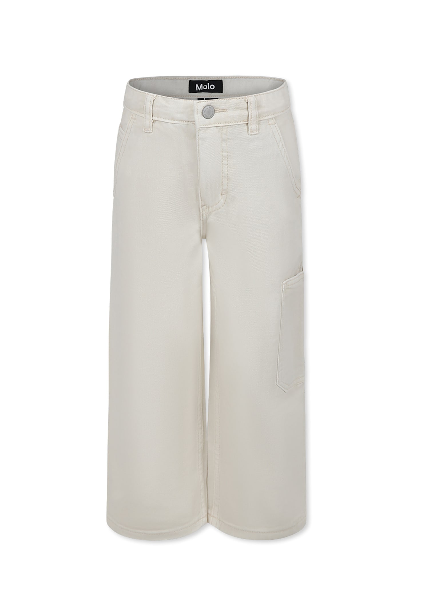Molo Five-pocket Jeans In Ivory