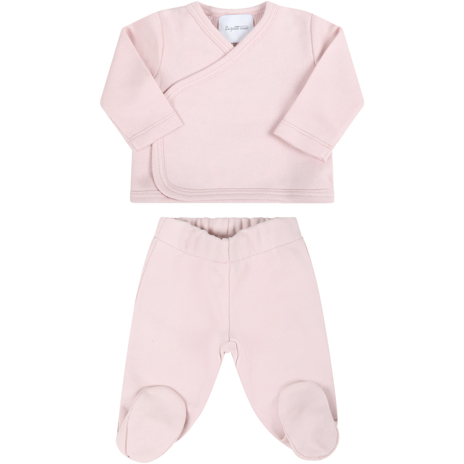 Le Petit Coco Pink Suit For Baby Girl