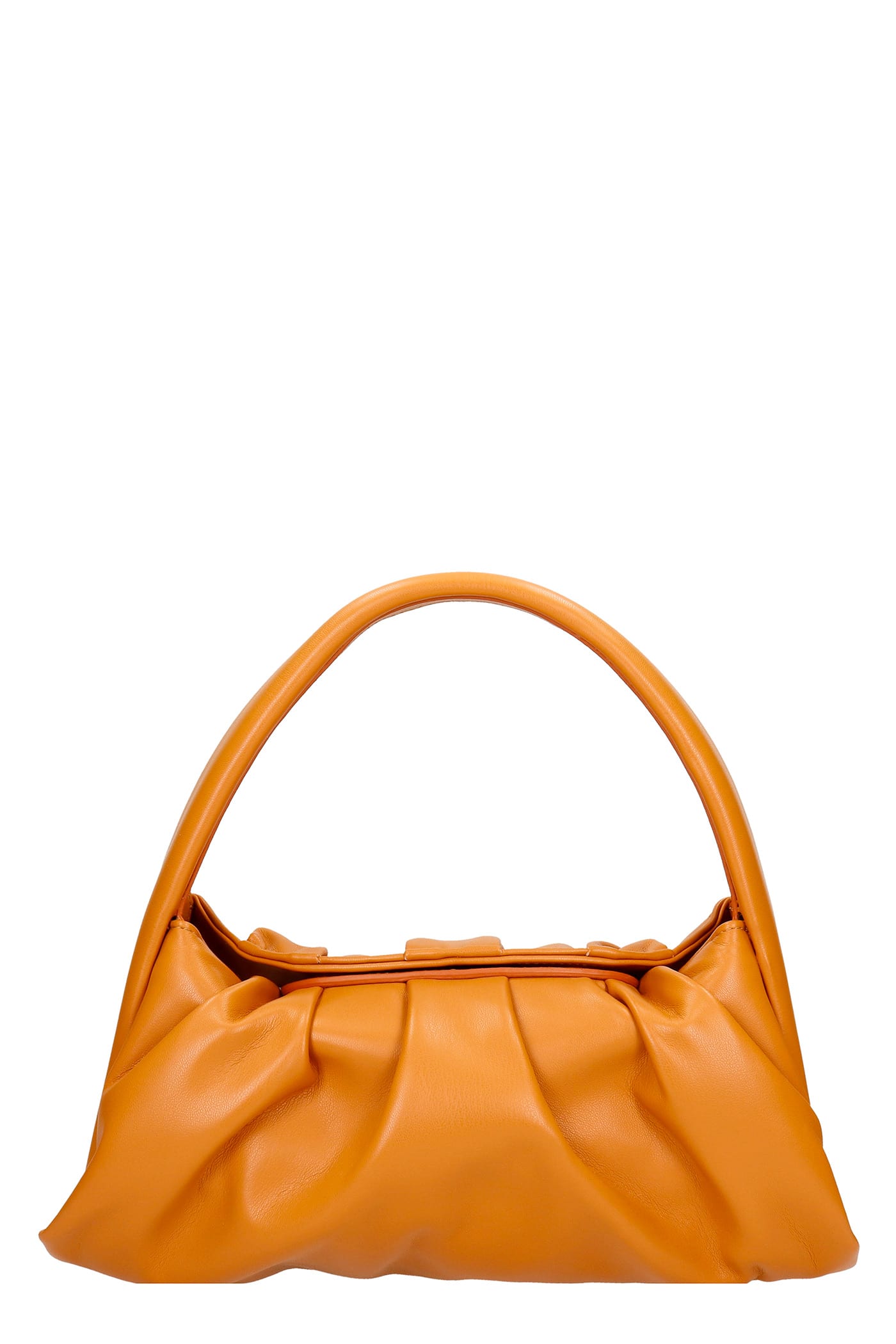 THEMOIRè Hera Basic Shoulder Bag In Orange Leather
