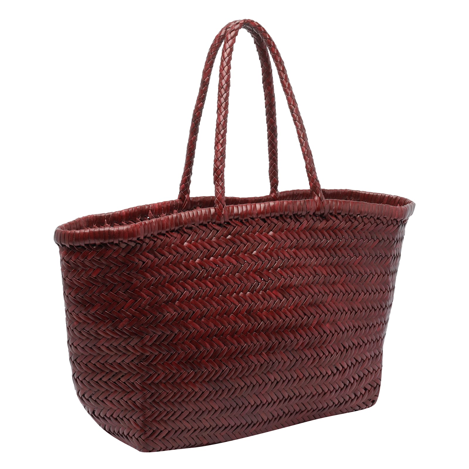 Dragon Diffusion Big Bamboo Triple Jumo Shoulder Bag In Red