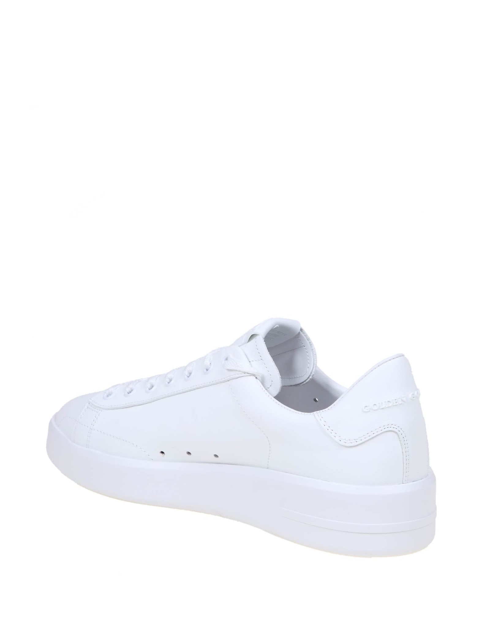 Golden Goose Pure Star Sneakers In White Eco-leather In White