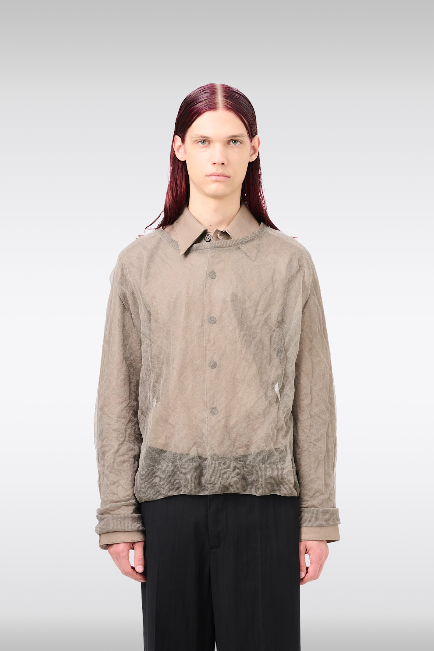 Our Legacy Long-sleeved Sweater In Ash Silk Steel