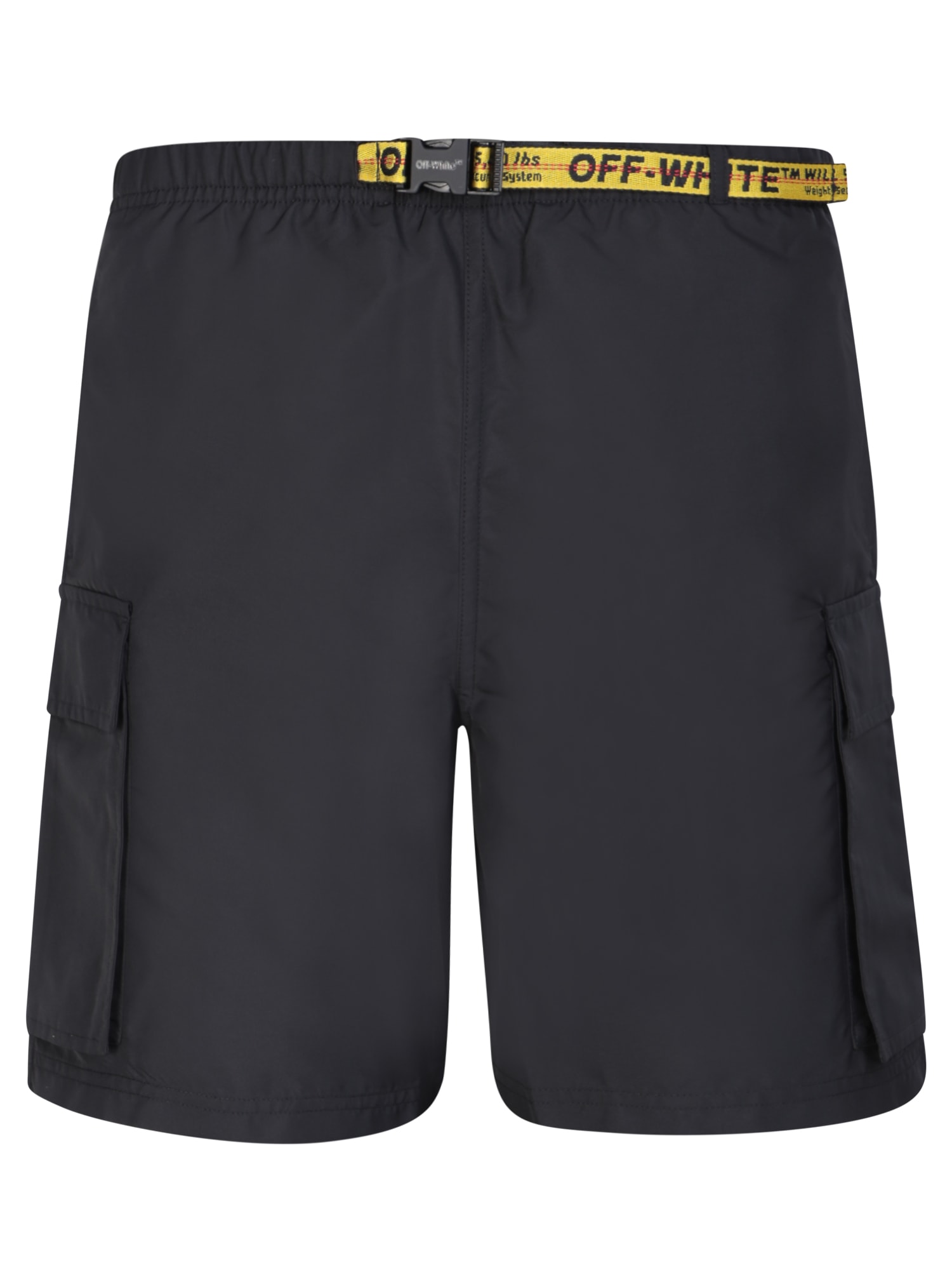 Shop Off-white Industrial Cargo Swim Shorts In Black