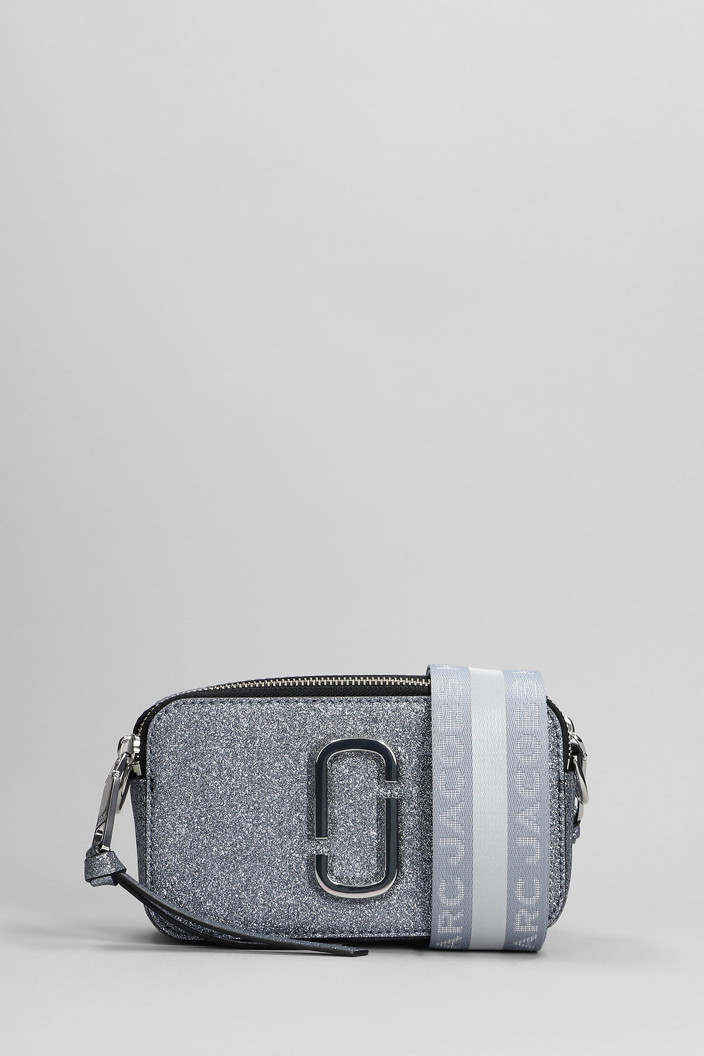Marc Jacobs Snapshot Shoulder Bag In Silver Leather