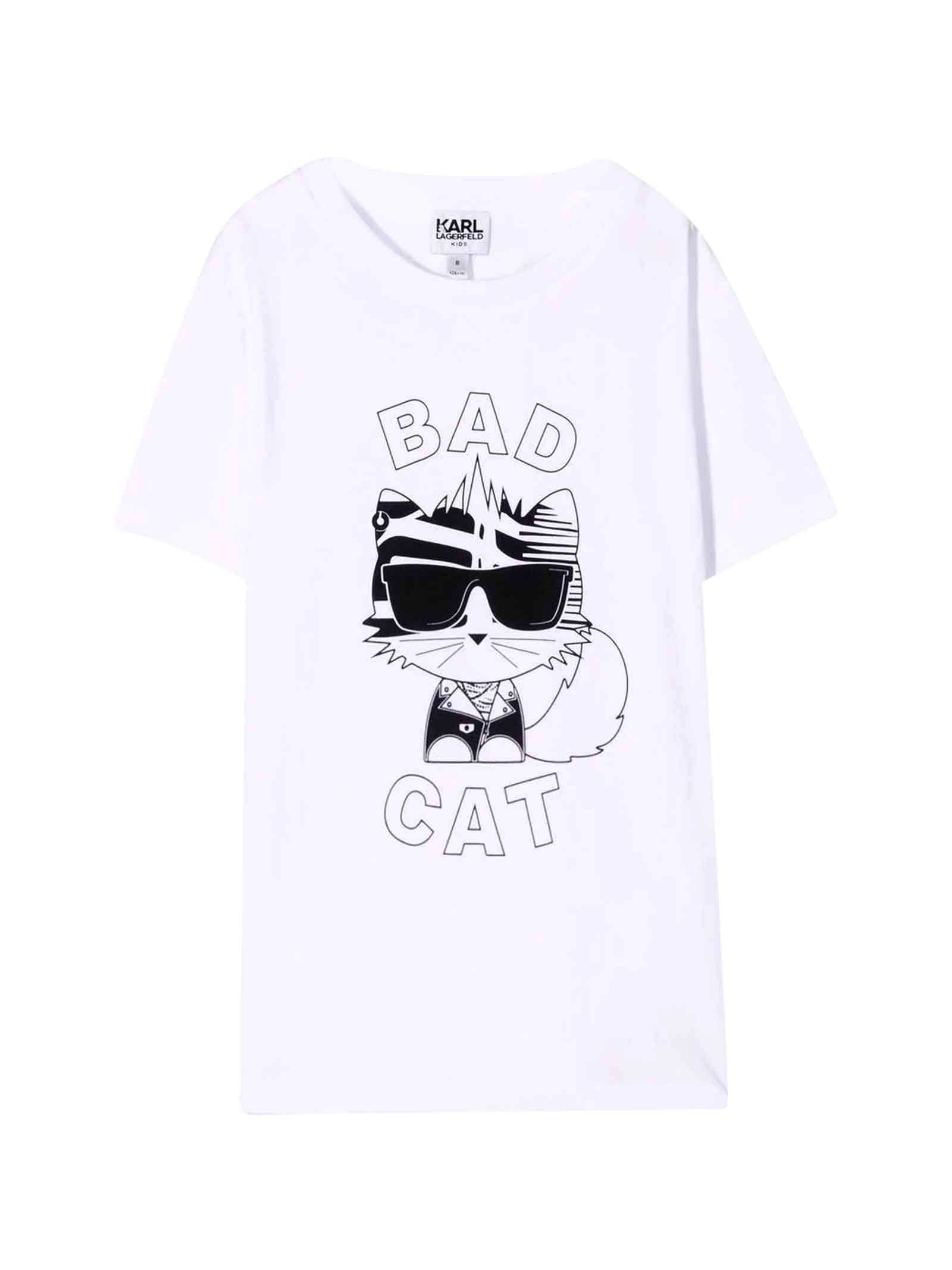 Karl Lagerfeld Kids Teen Boy White T-shirt
