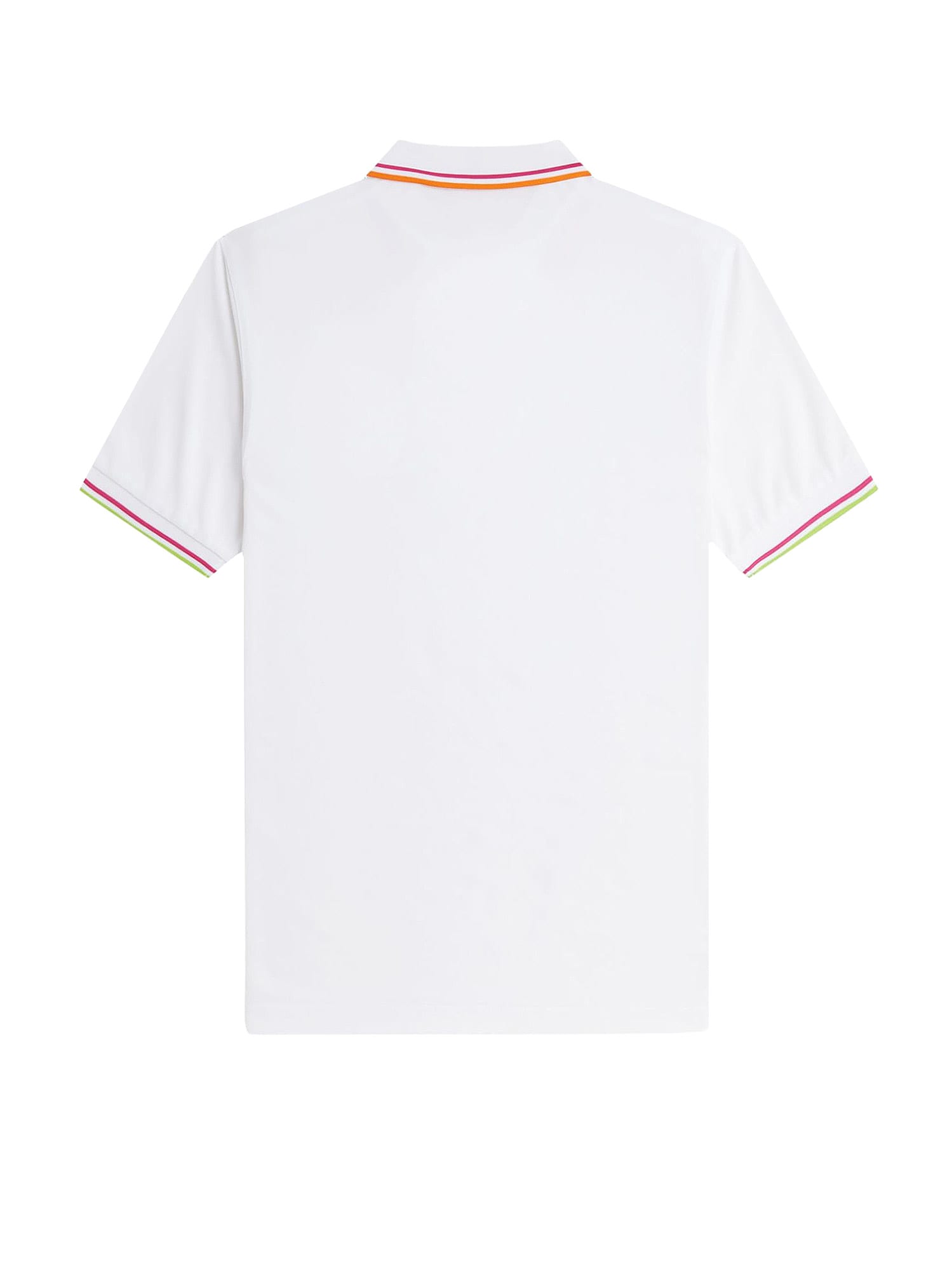 Fred Perry On Court Twin Tipped Recycled Polyester Polo Shirt In White