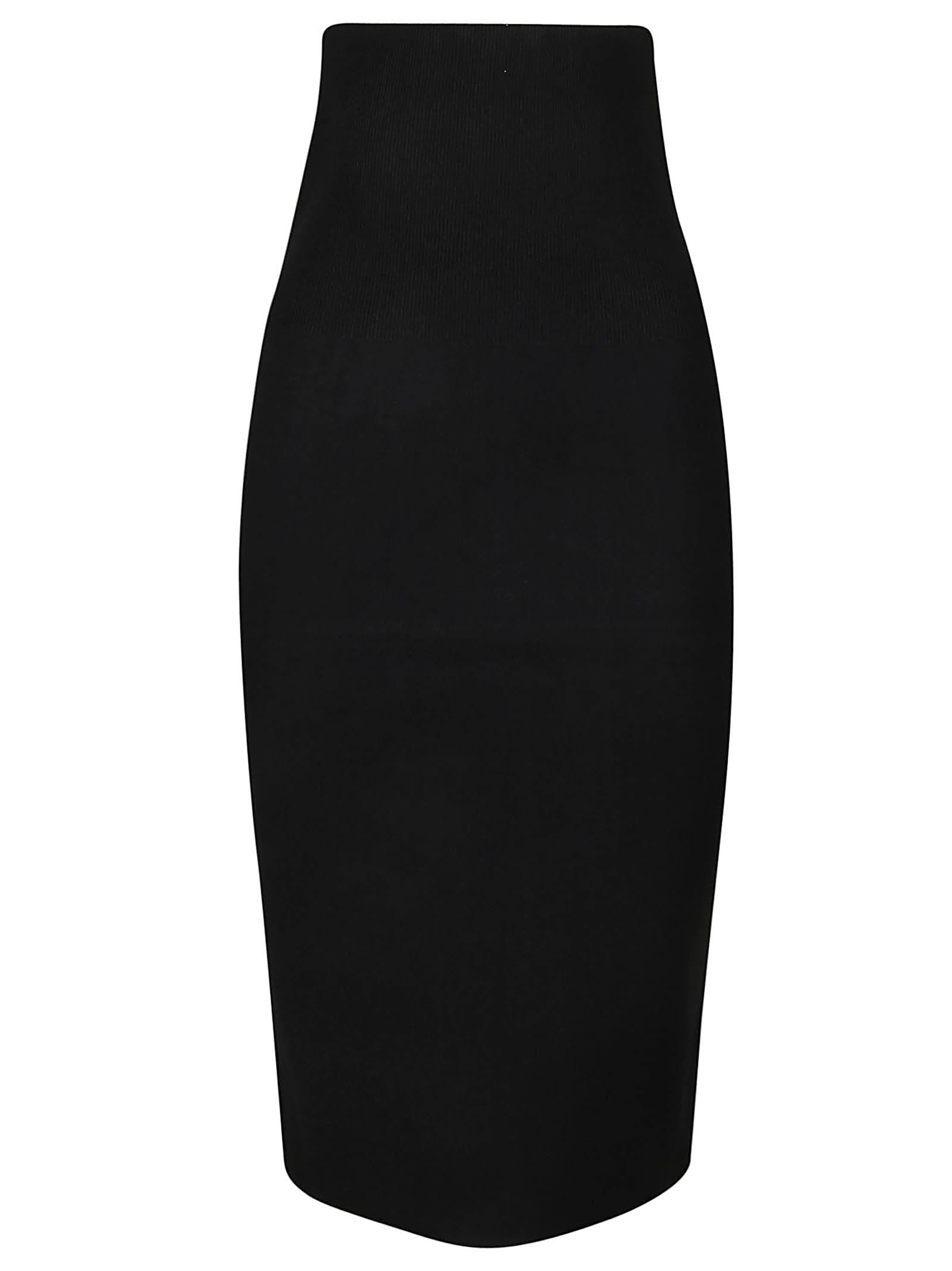 Shop Victoria Beckham Fitted Skirt In Black