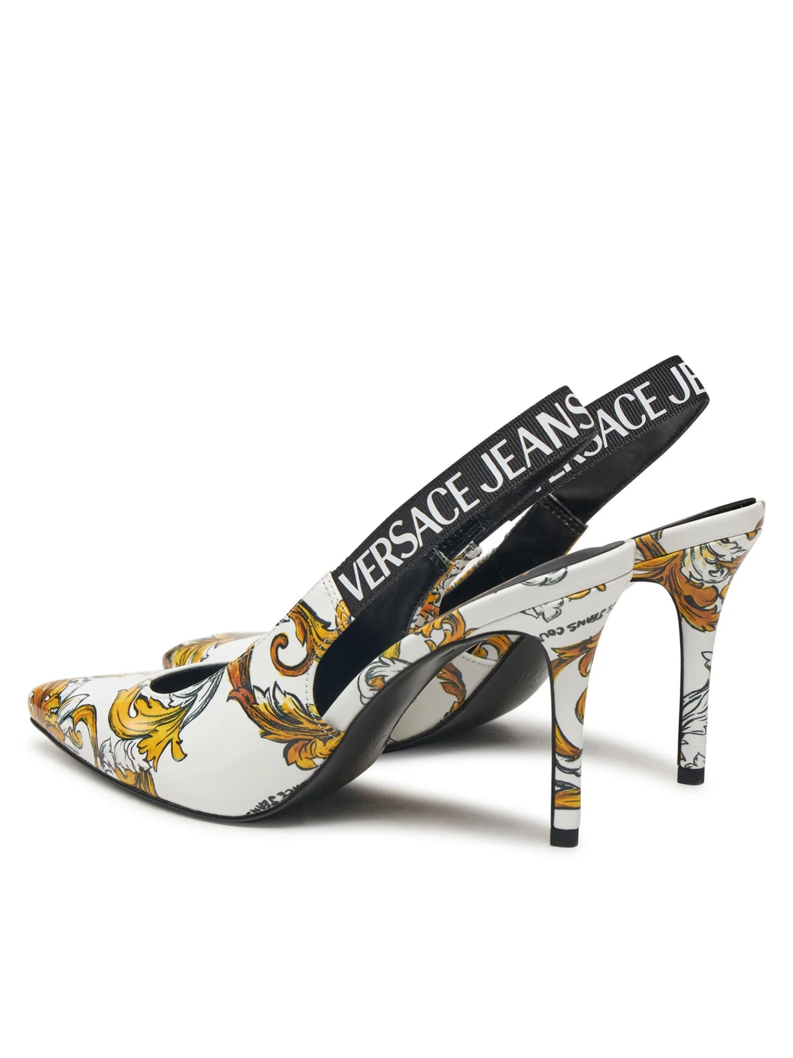 Shop Versace Jeans Couture Décolleté In White