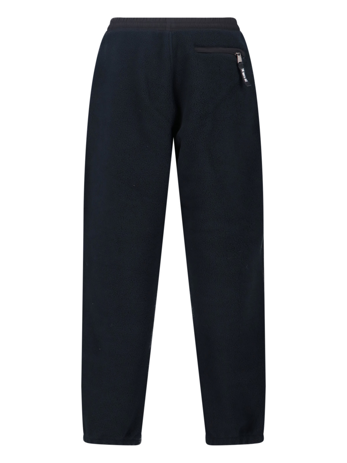 The North Face Relaxed Fit Black Teddy Fabric Trousers In Black