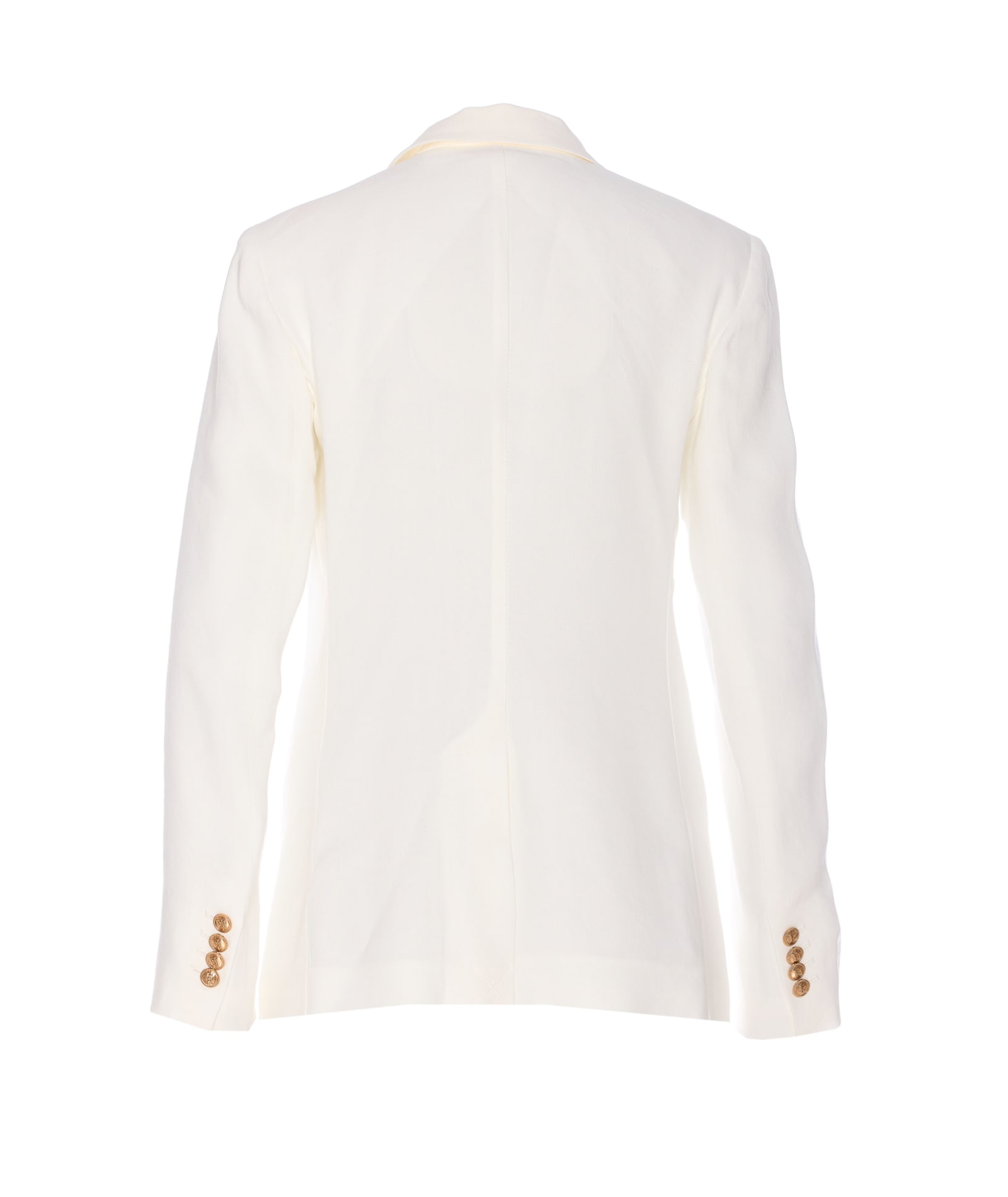 Elisabetta Franchi V-neck Jacket With Notched Lapel And Back Split