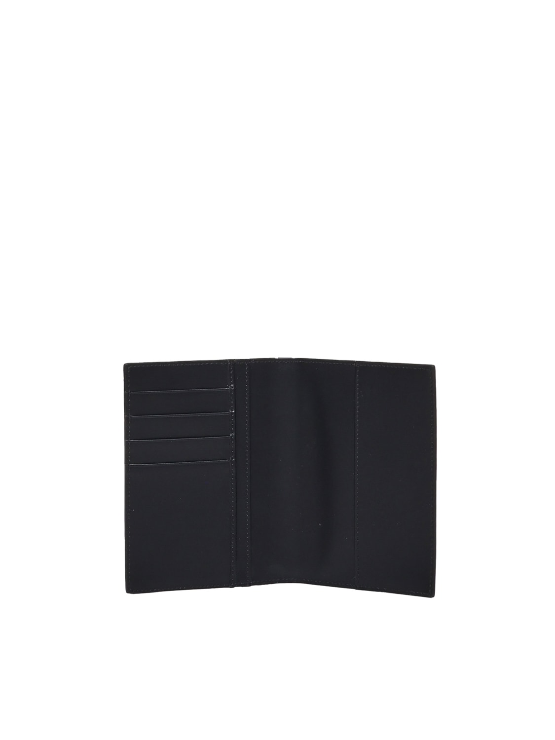 Shop Dolce & Gabbana Passport Holder In Calfskin In Black