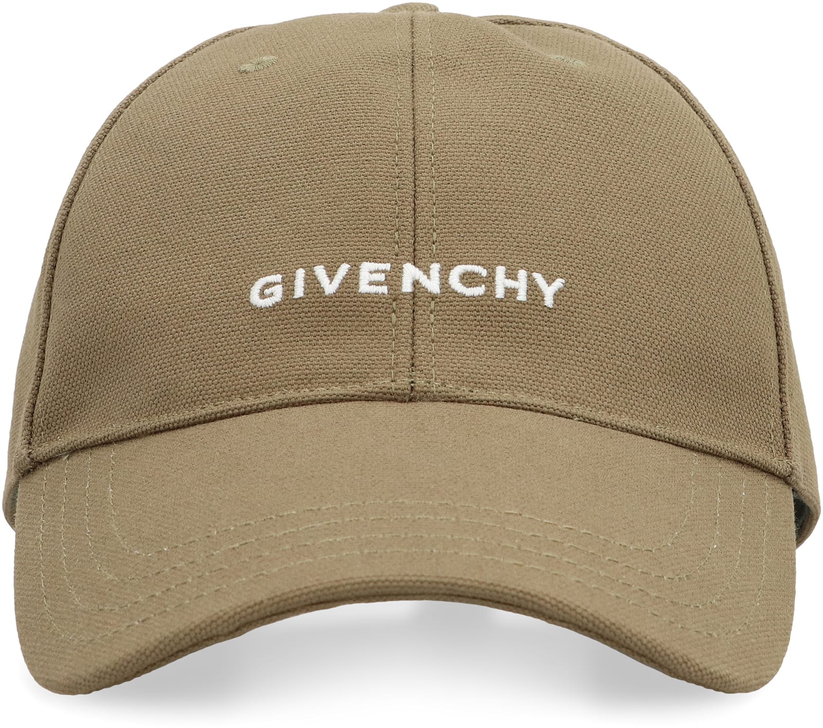 Givenchy Logo Baseball Cap In Khaki
