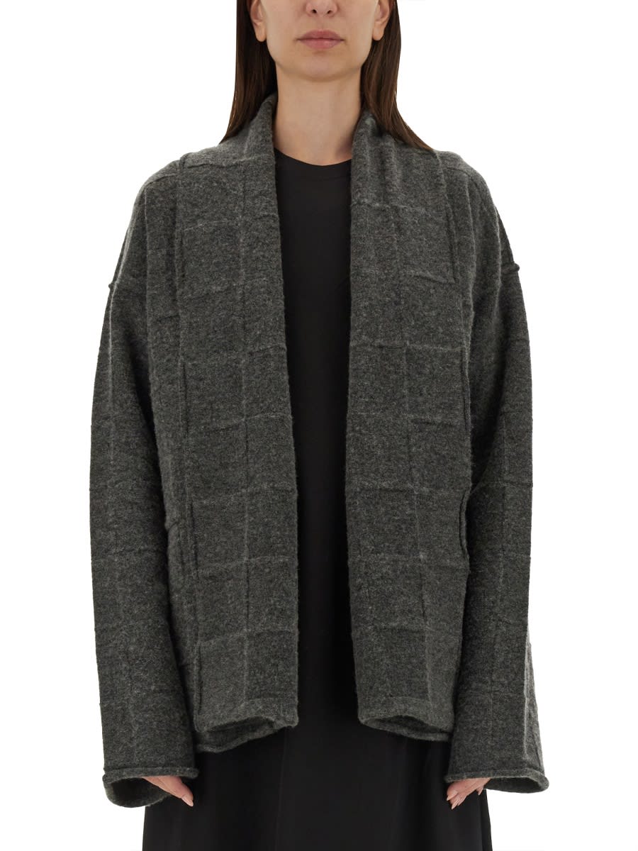 Shop Uma Wang Oversize Fit Cardigan In Grey