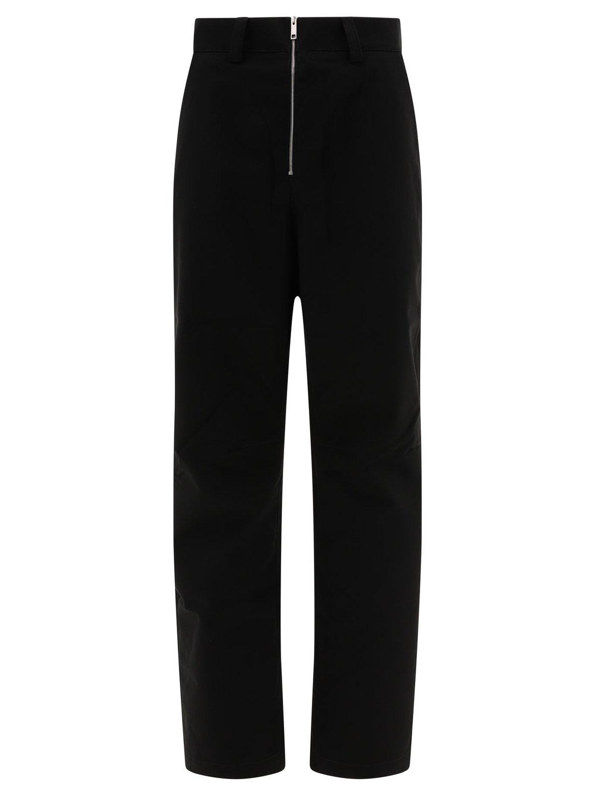 Ambush Logo Embroidered Zip Up Trousers In Black