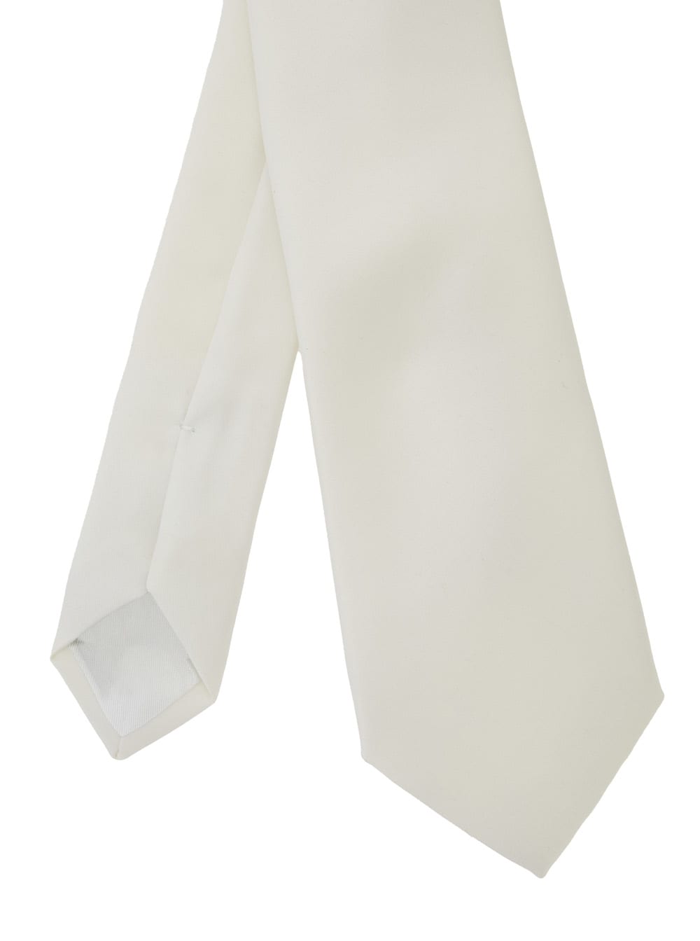 Tagliatore White Classic Tie In Fabric Man In White