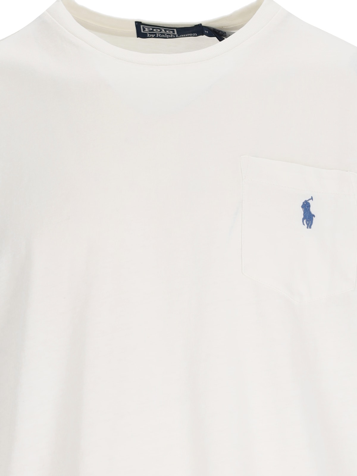 Shop Polo Ralph Lauren Logo T-shirt In White