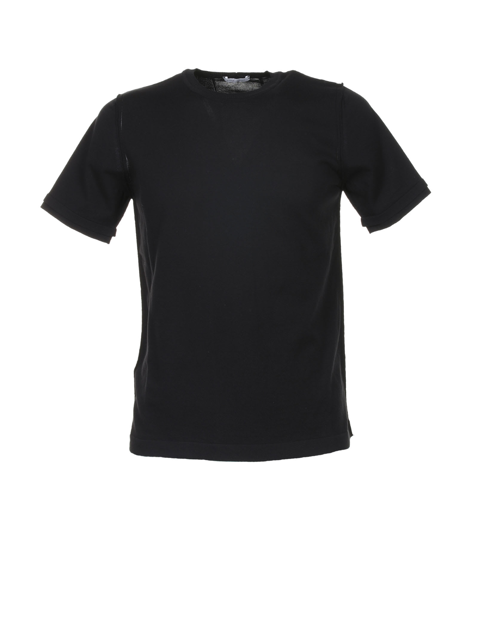 PAOLO PECORA T-SHIRT IN BLACK COTTON,A026 76169000