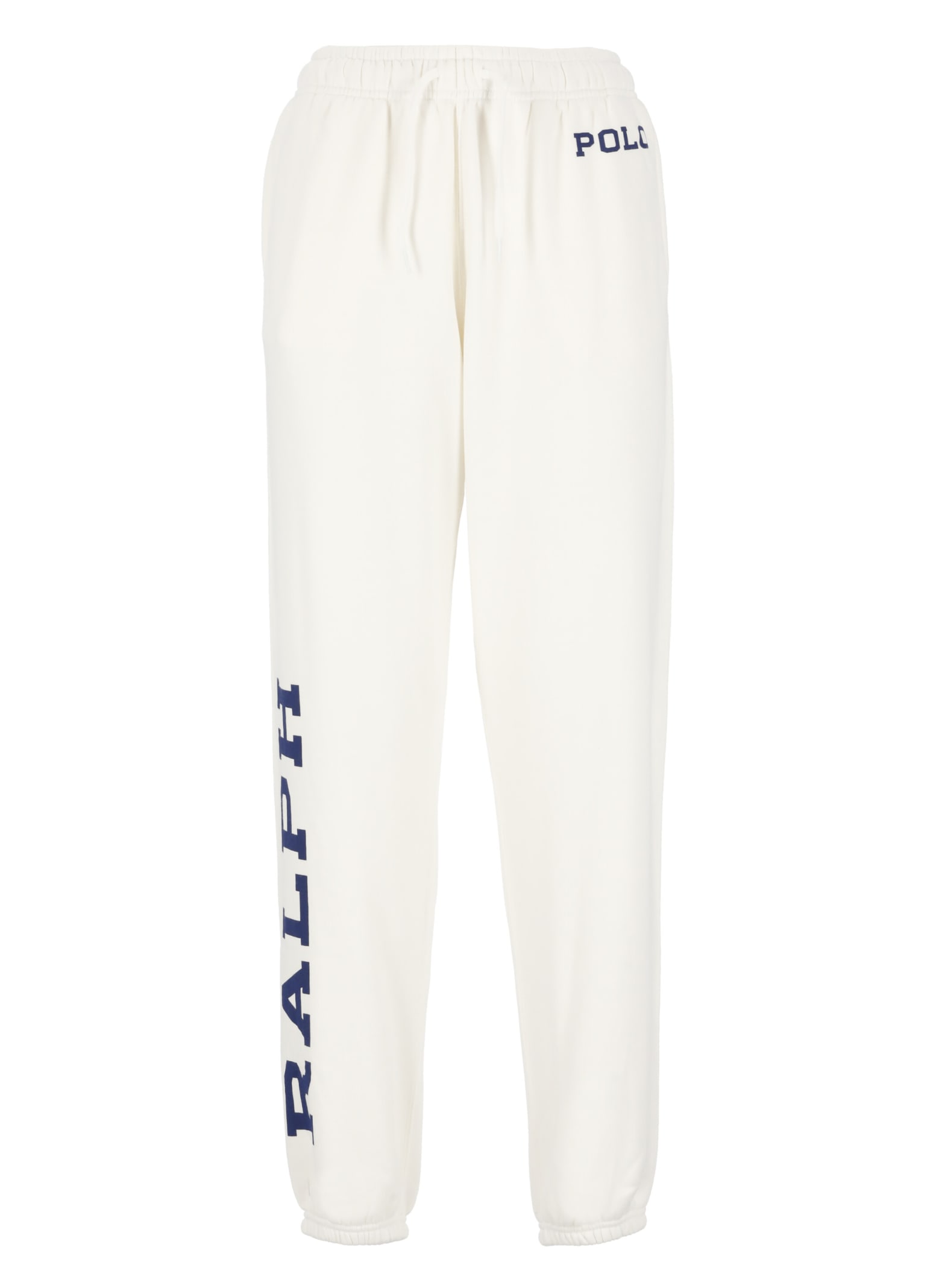 Shop Ralph Lauren Cotton Pants In Ivory
